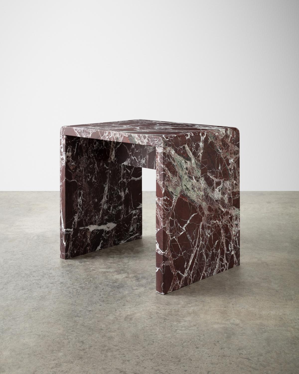 Japanese Jointed Marble Sculptural Stool / Side Table In New Condition For Sale In Union City, NJ