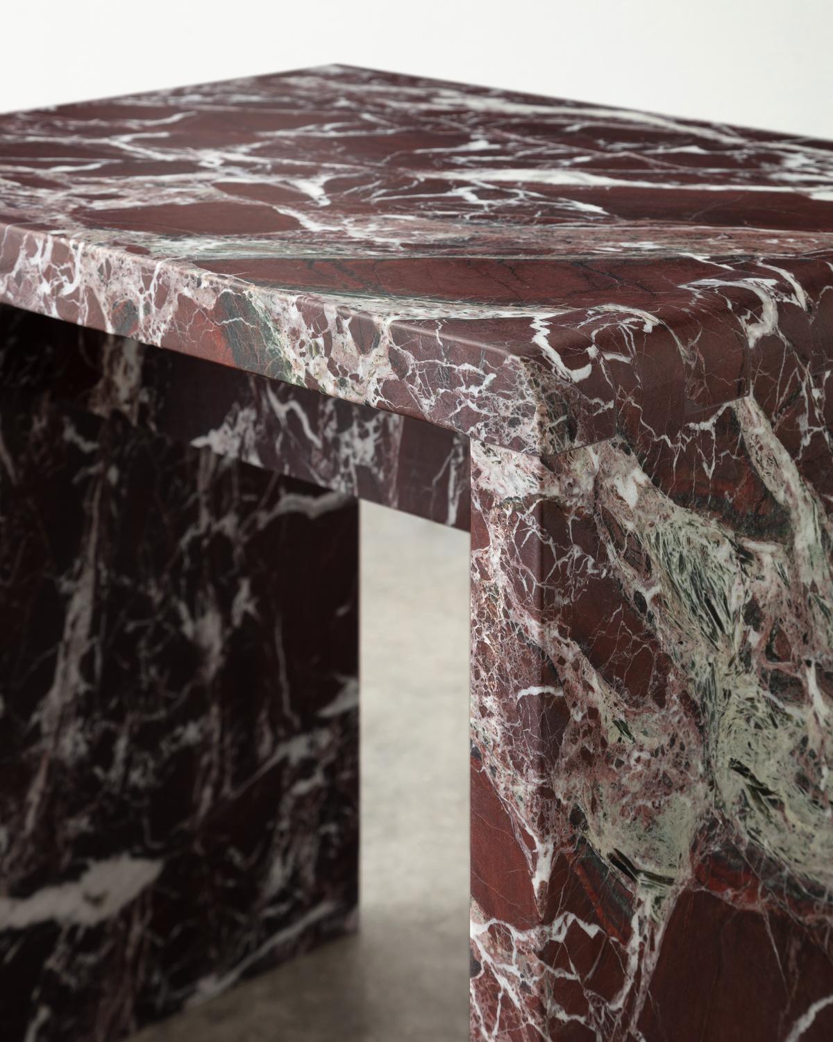 Contemporary Japanese Jointed Marble Sculptural Stool / Side Table For Sale