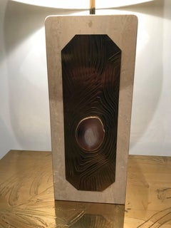 Lampe en marbre de Georges Mathias
