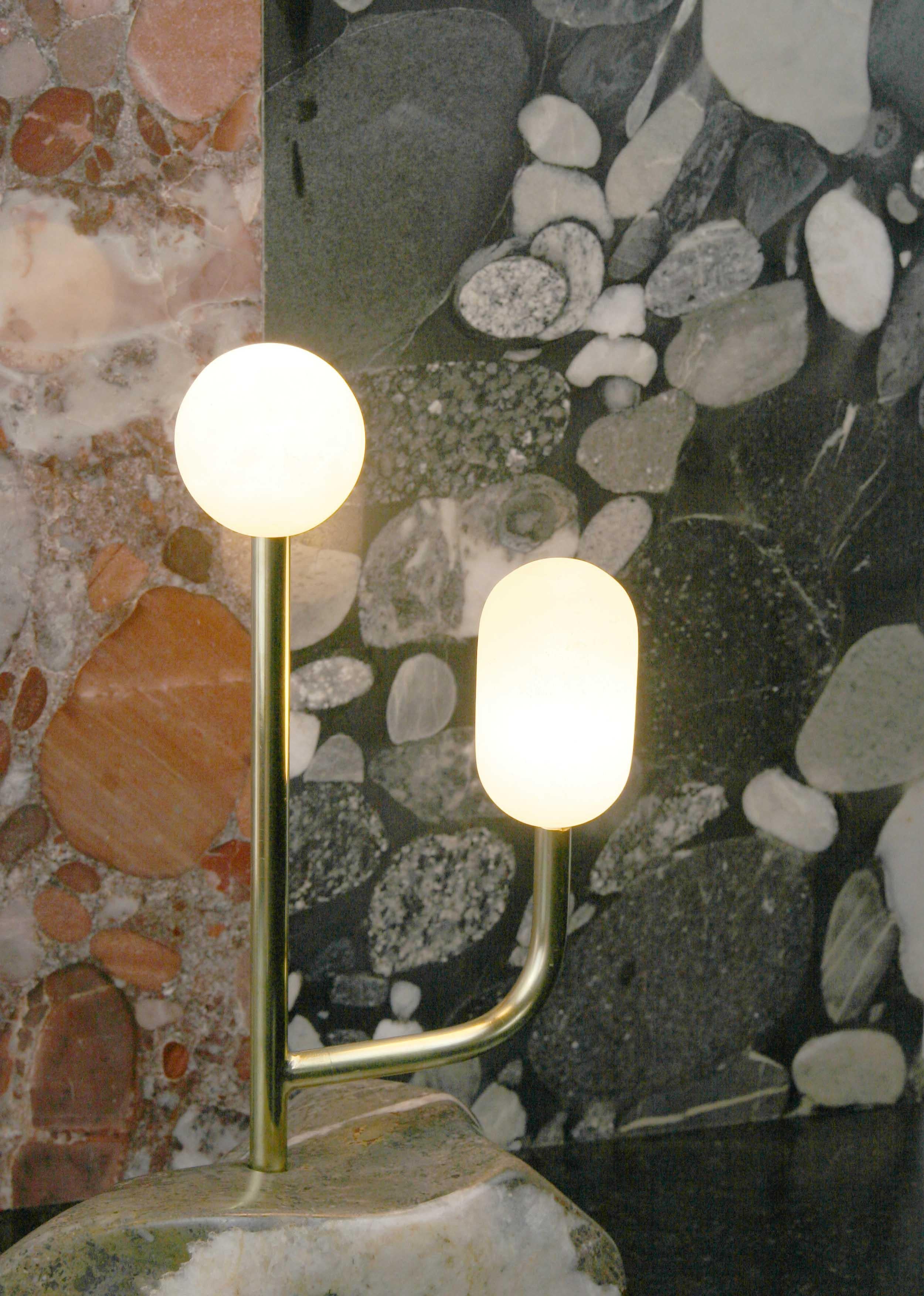 Lampada in marmo di Krzywda in vendita 1