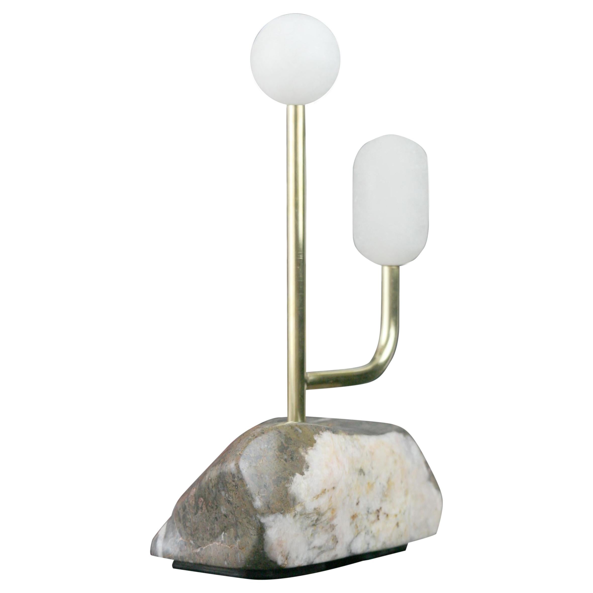 Marble Lamp by Krzywda For Sale