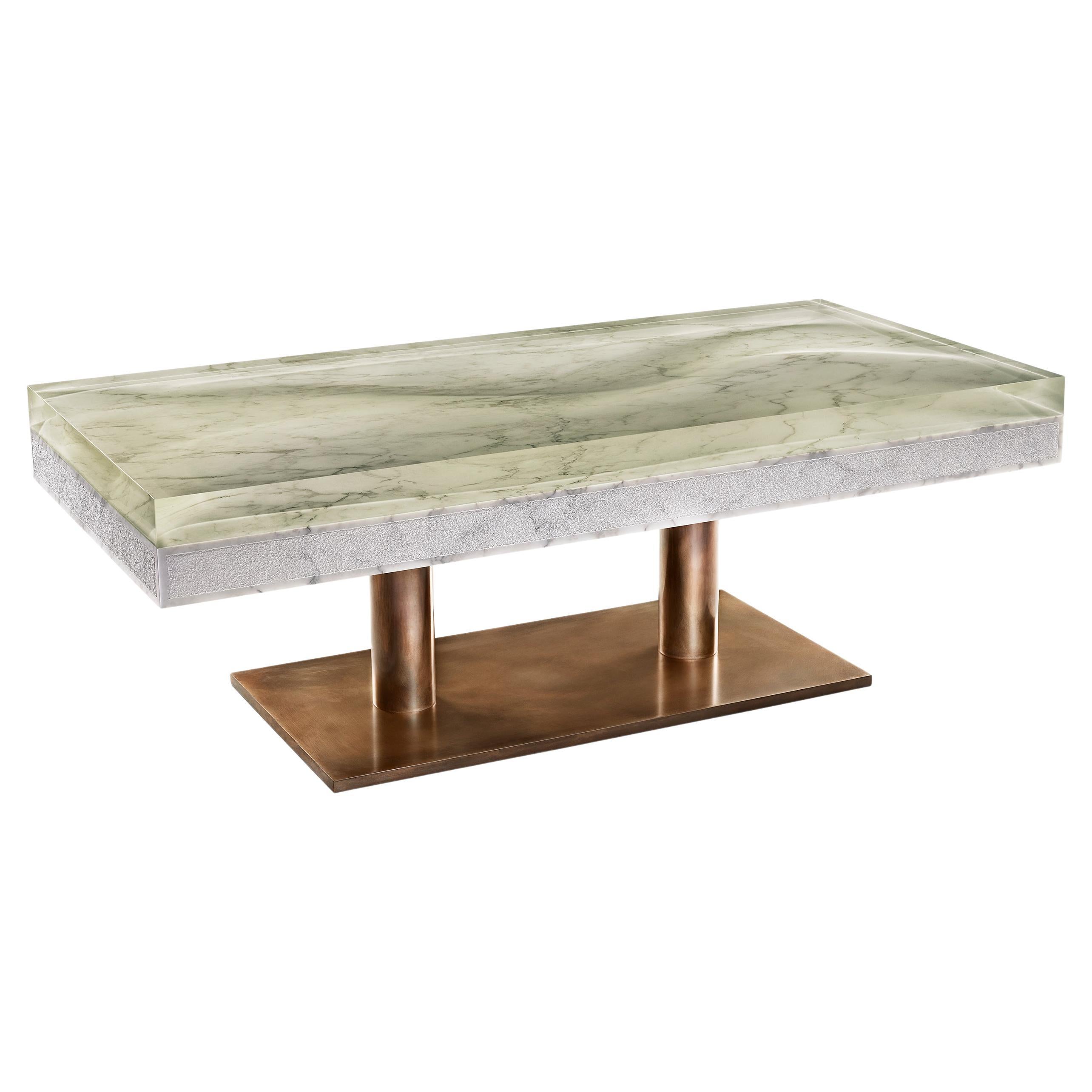 Marble Low Table by Jonathan Hansen