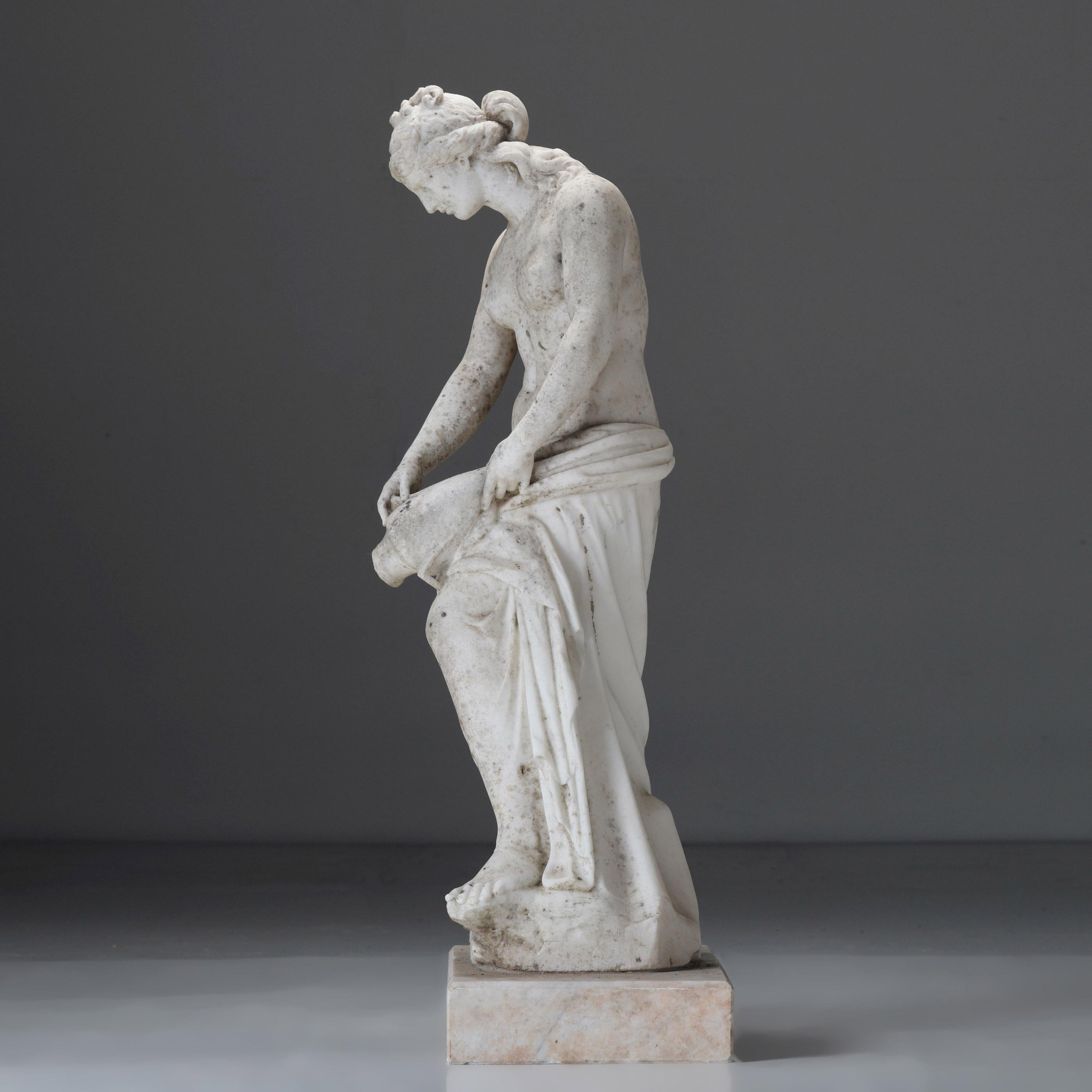 Marble Maiden, c.1890 In Good Condition For Sale In Petworth, GB