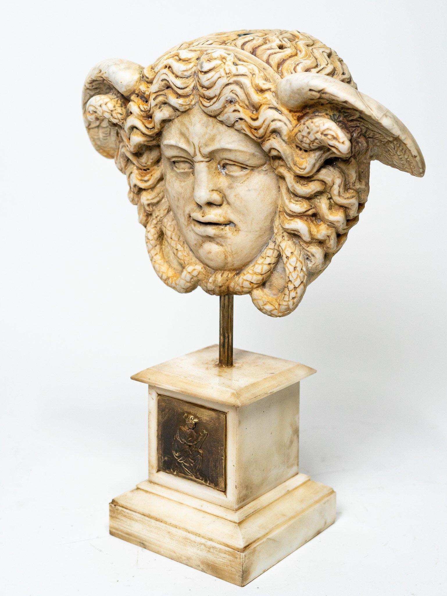 Italian Marble Medusa For Sale