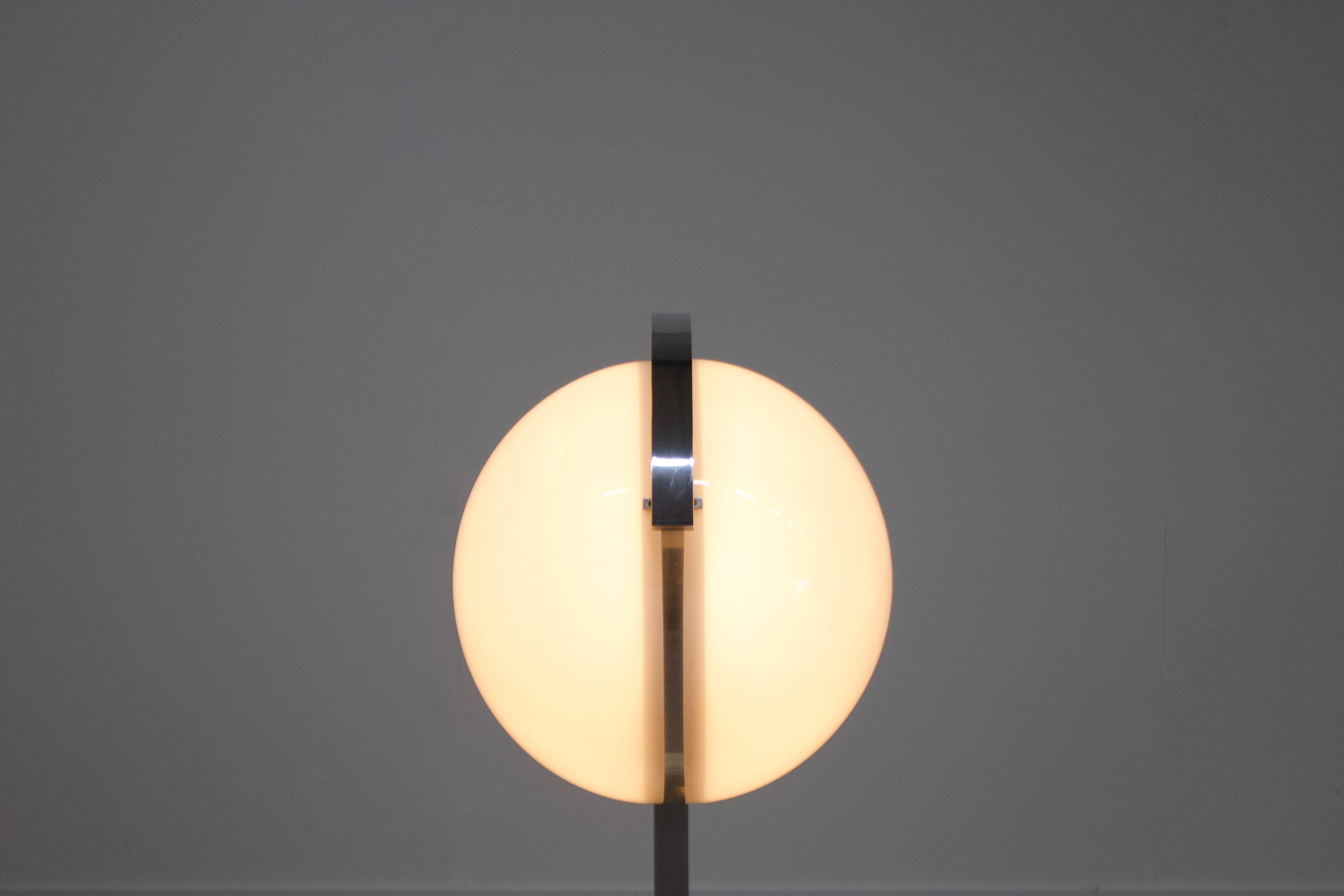 Marble, Metal and Acrylic Floor Lamp by Acciarri, Italy, 1960s 5