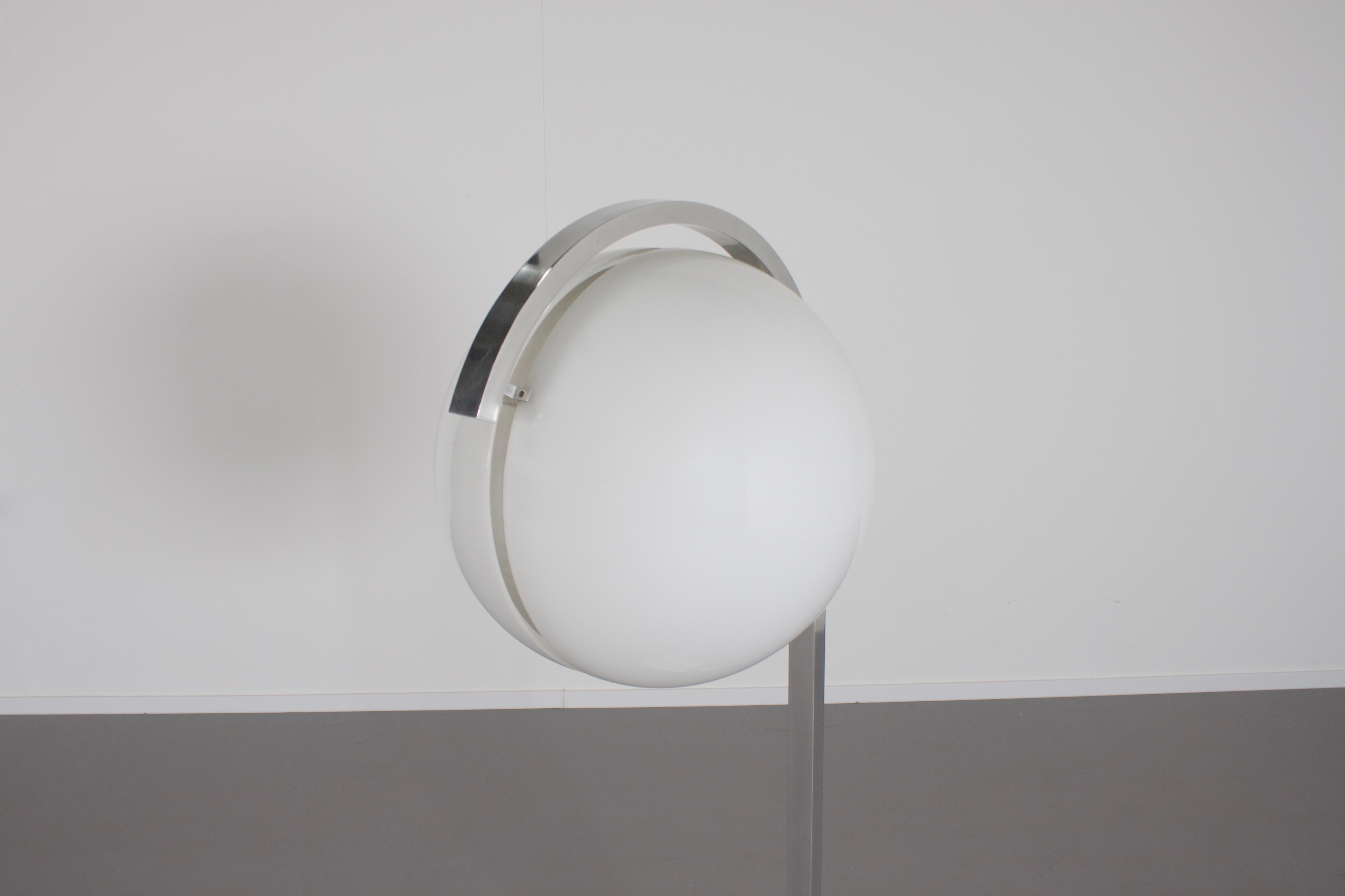 Marble, Metal and Acrylic Floor Lamp by Acciarri, Italy, 1960s 2