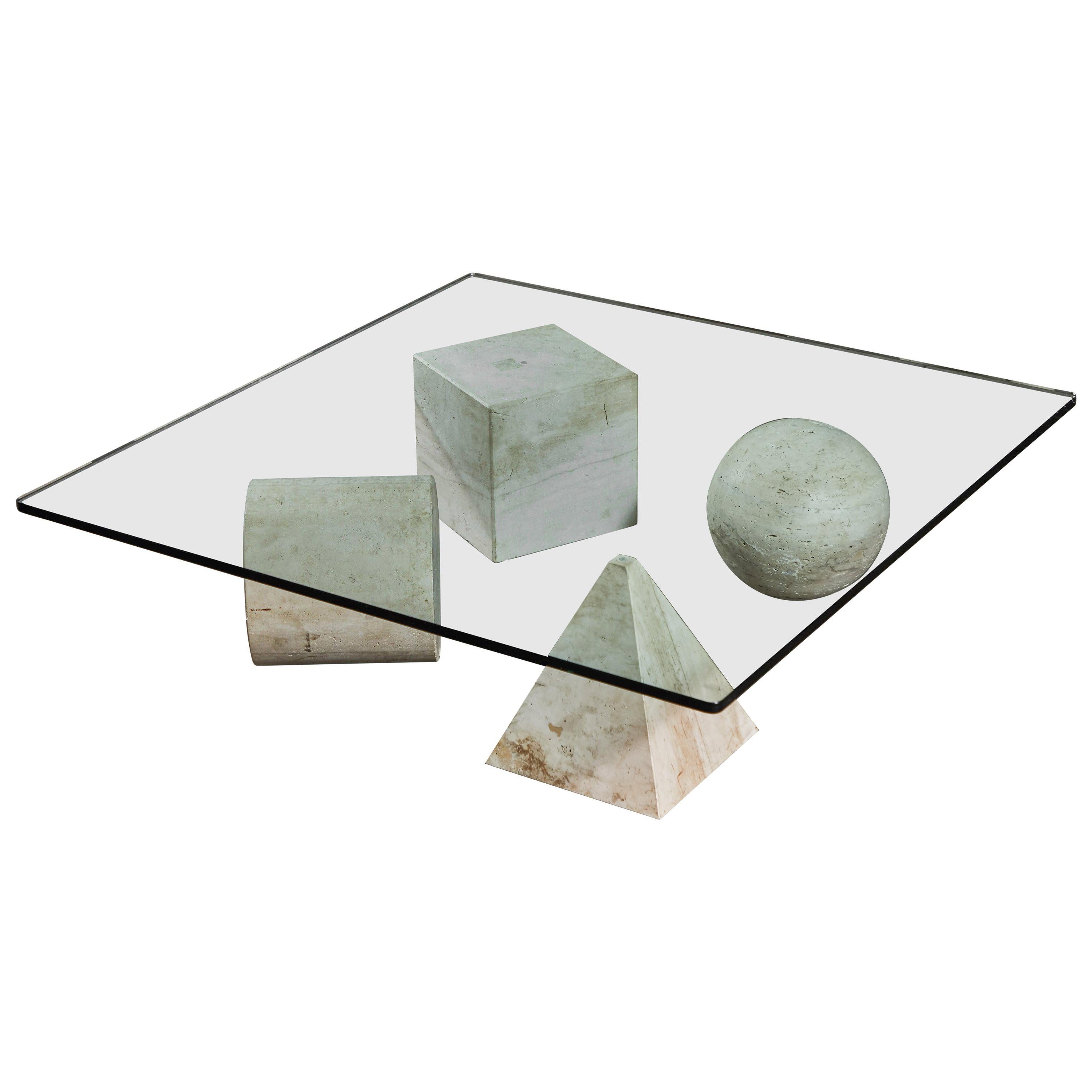 Marble "Metaphora" Coffee Table by Massimo and Leila Vignelli