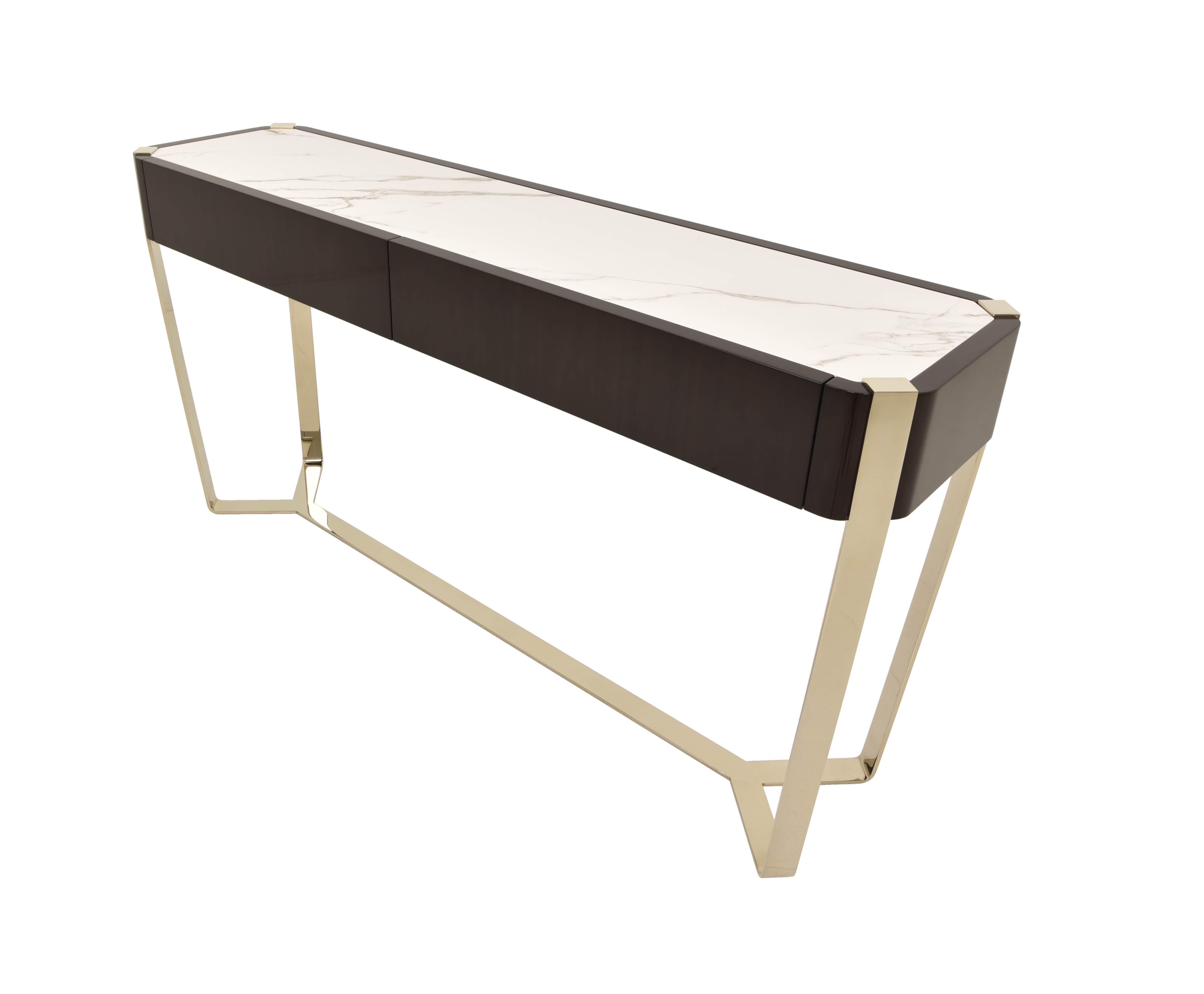 Portugais Marble Miller Console Table en vente