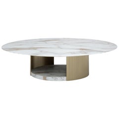 Mesa baja de mármol "Milos", Giorgio Bonaguro