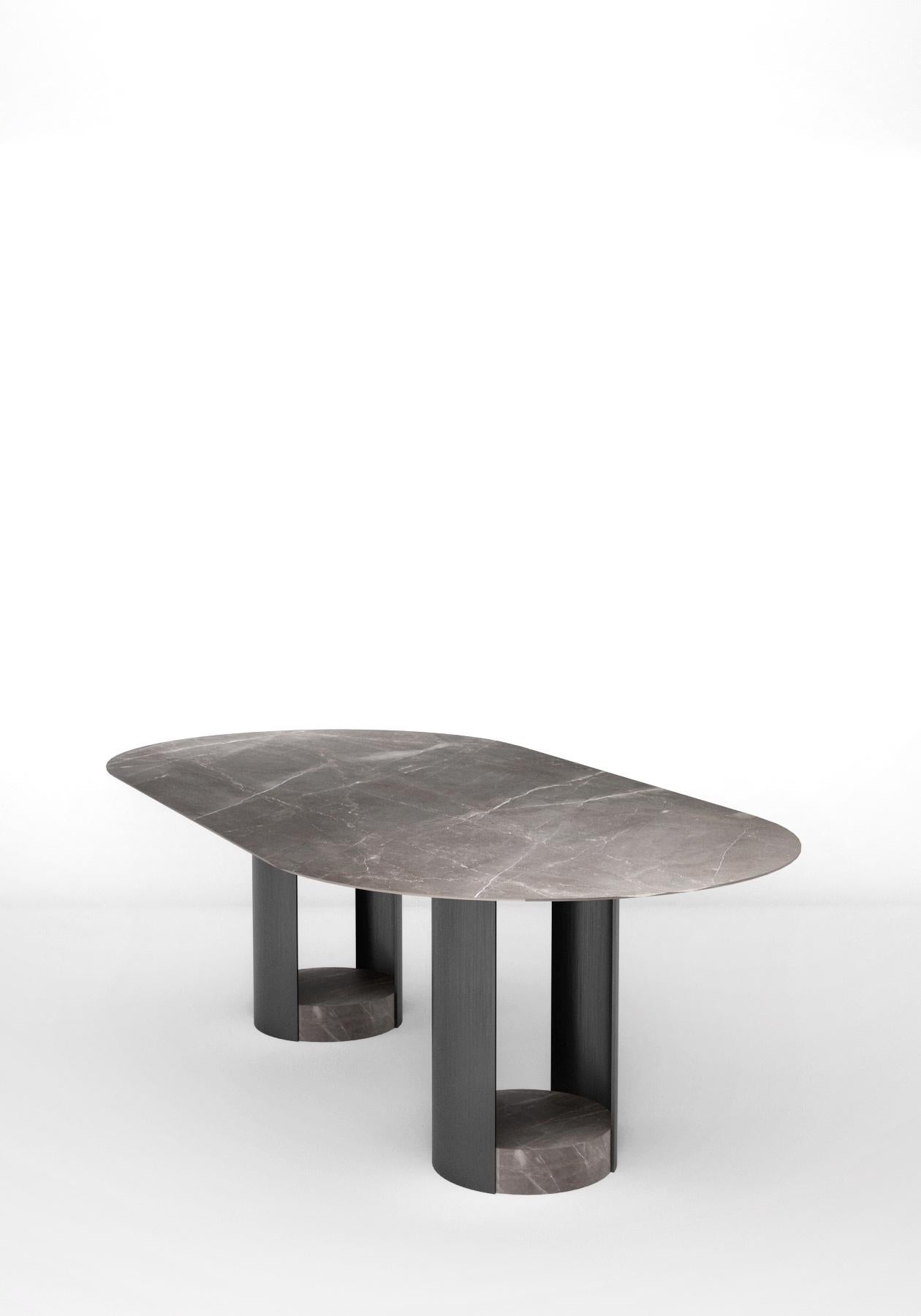 XXIe siècle et contemporain Table à manger en marbre « Milos », Giorgio Bonaguro en vente