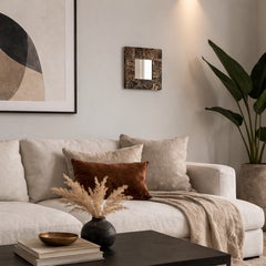 Marble Mirror Brown Emperor Marble Spain Contemporary Modern Minimalist Design