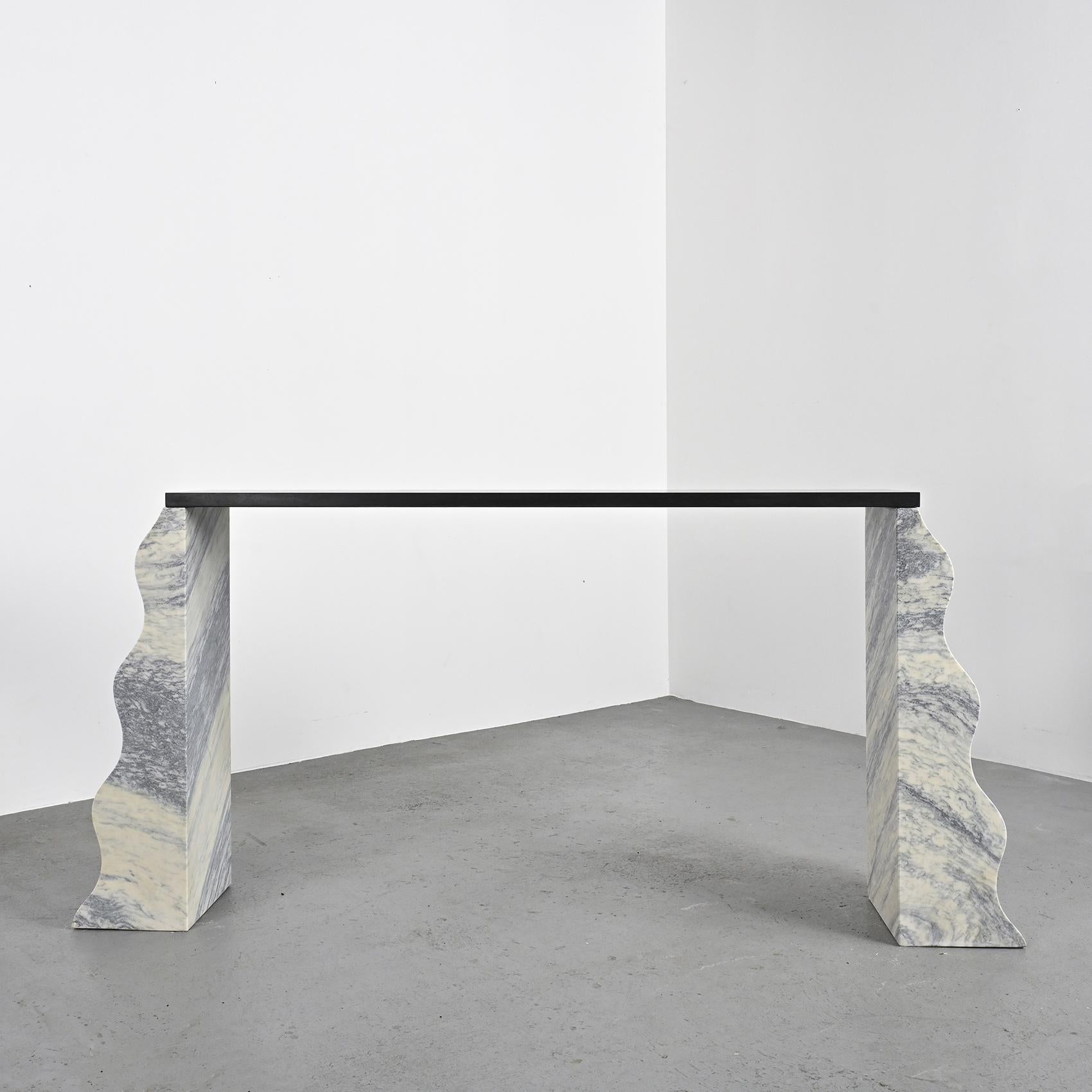 Late 20th Century Marble Montenegro Console by Ettore Sottsass, 1980s  For Sale