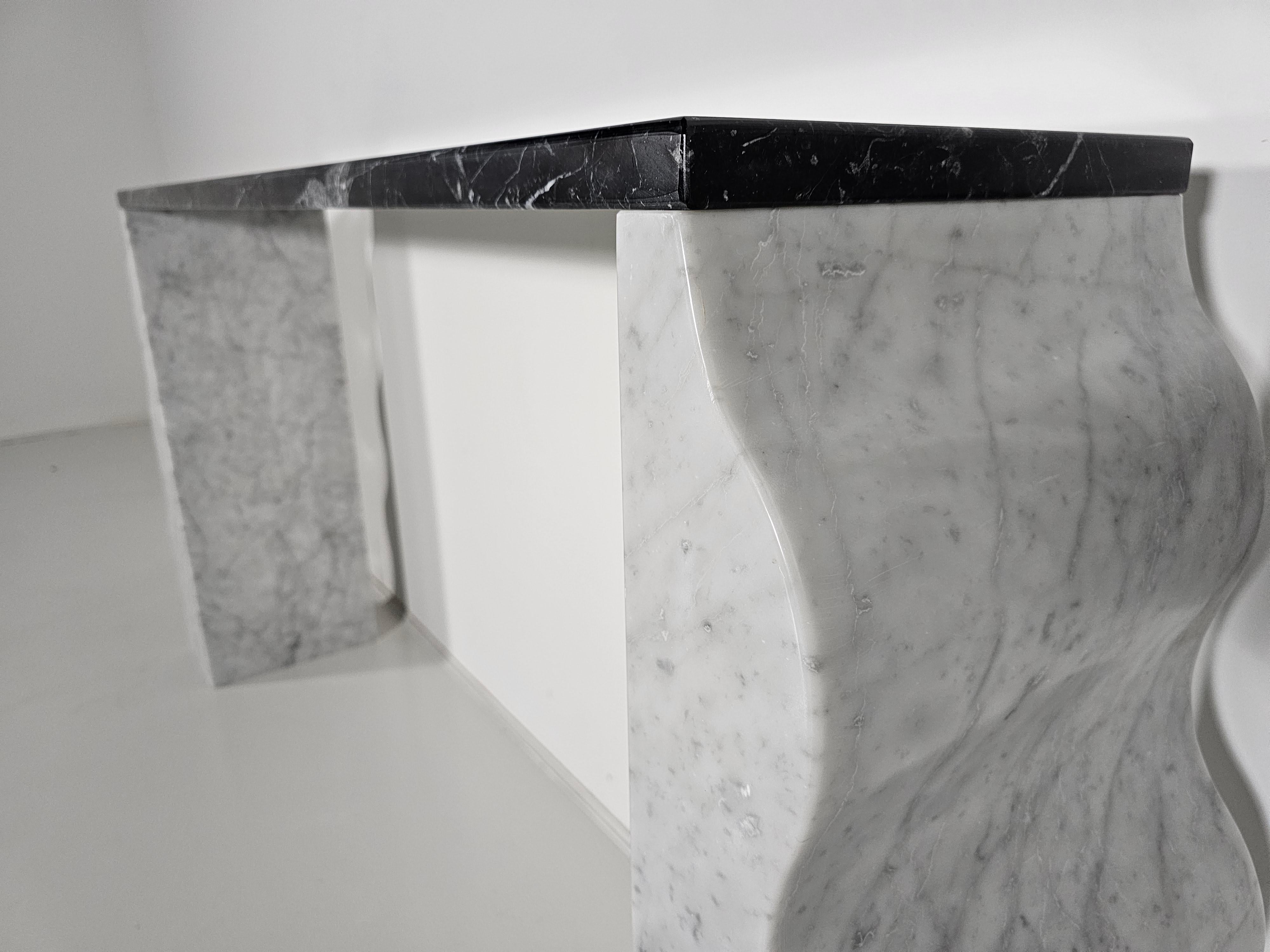 Marble Montenegro Console Table by Ettore Sottsass for Ultima Edizione, 1980s For Sale 2