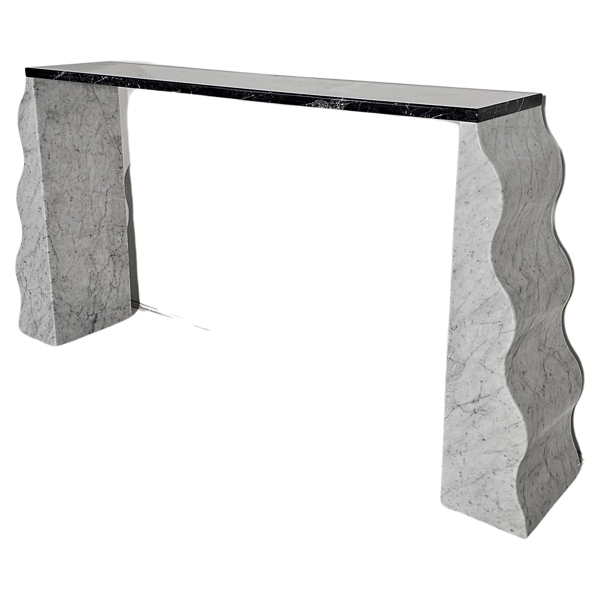Marble Montenegro Console Table by Ettore Sottsass for Ultima Edizione, 1980s For Sale