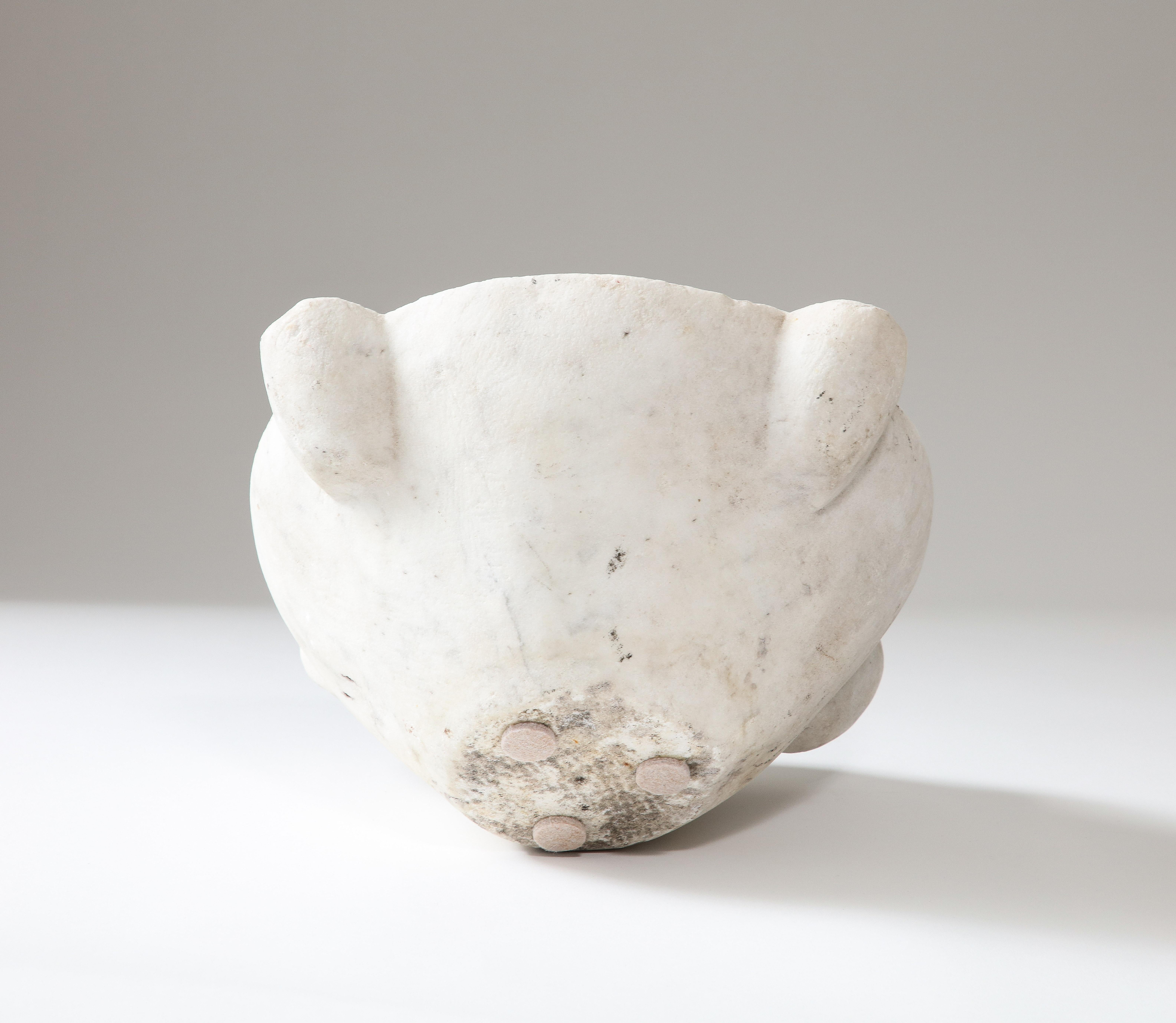 French Marble Mortar, France, 19th Century For Sale