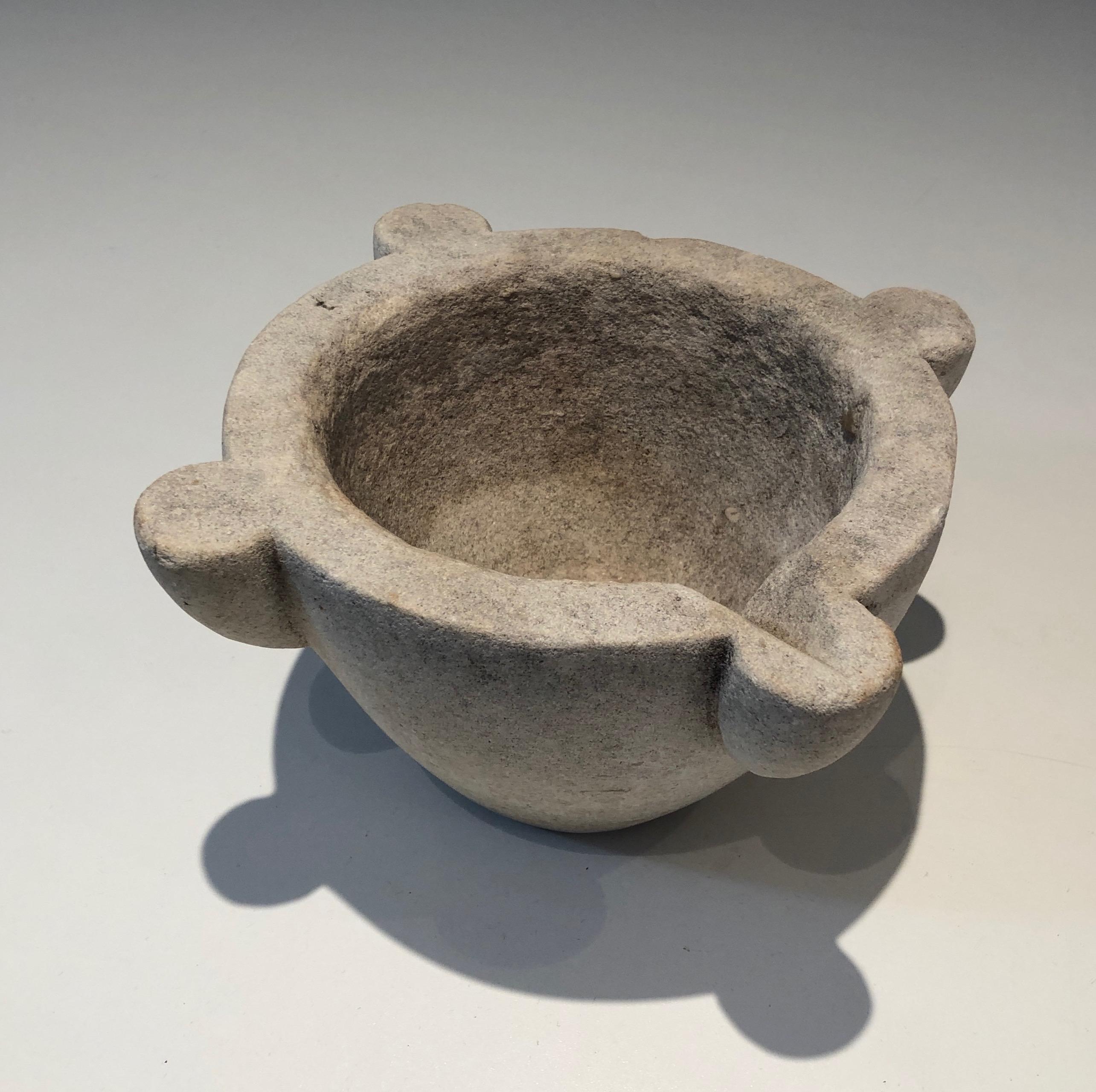 Marble Mortar from 18th Century For Sale 3