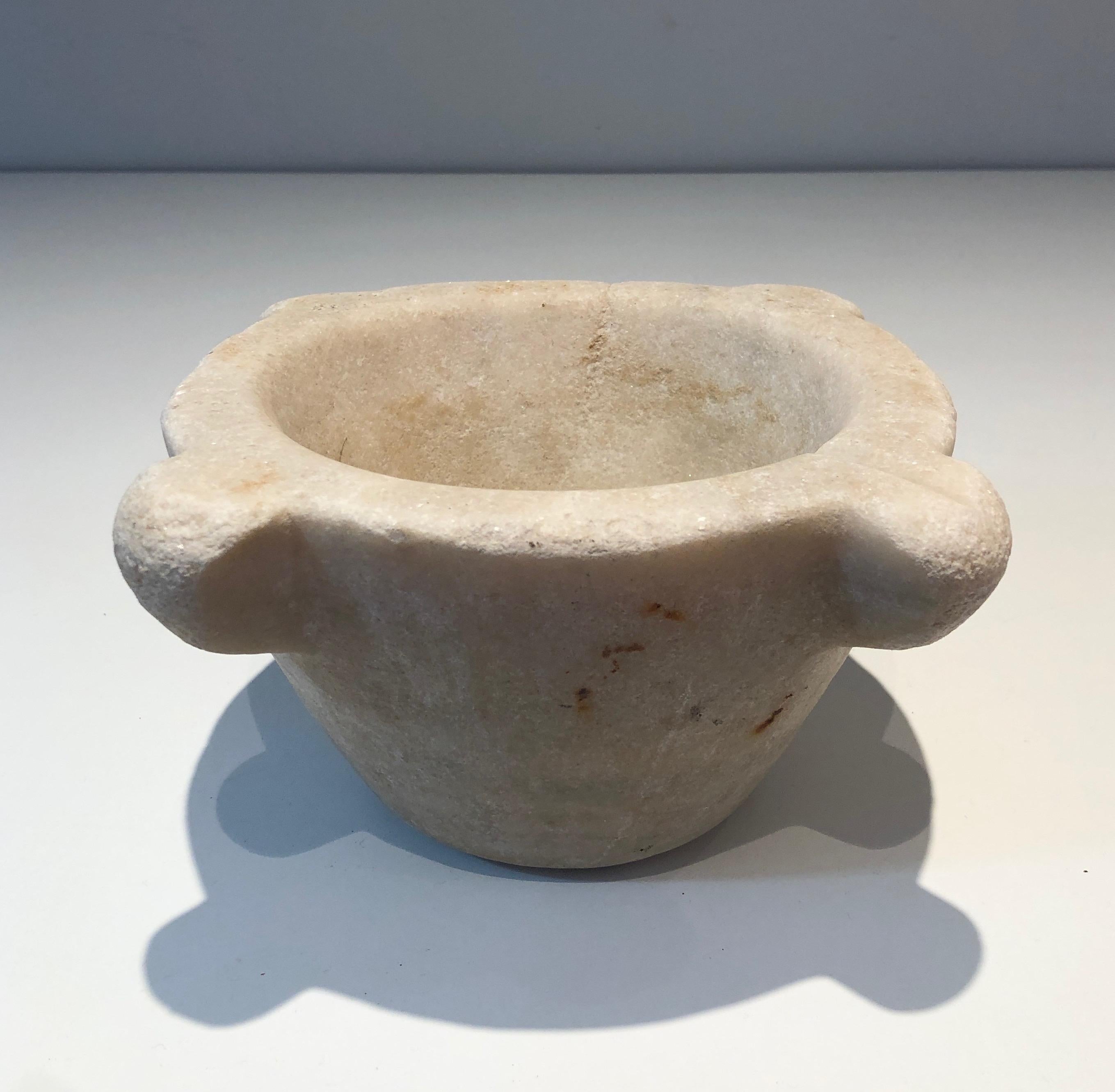 Marble Mortar from 18th Century For Sale 8