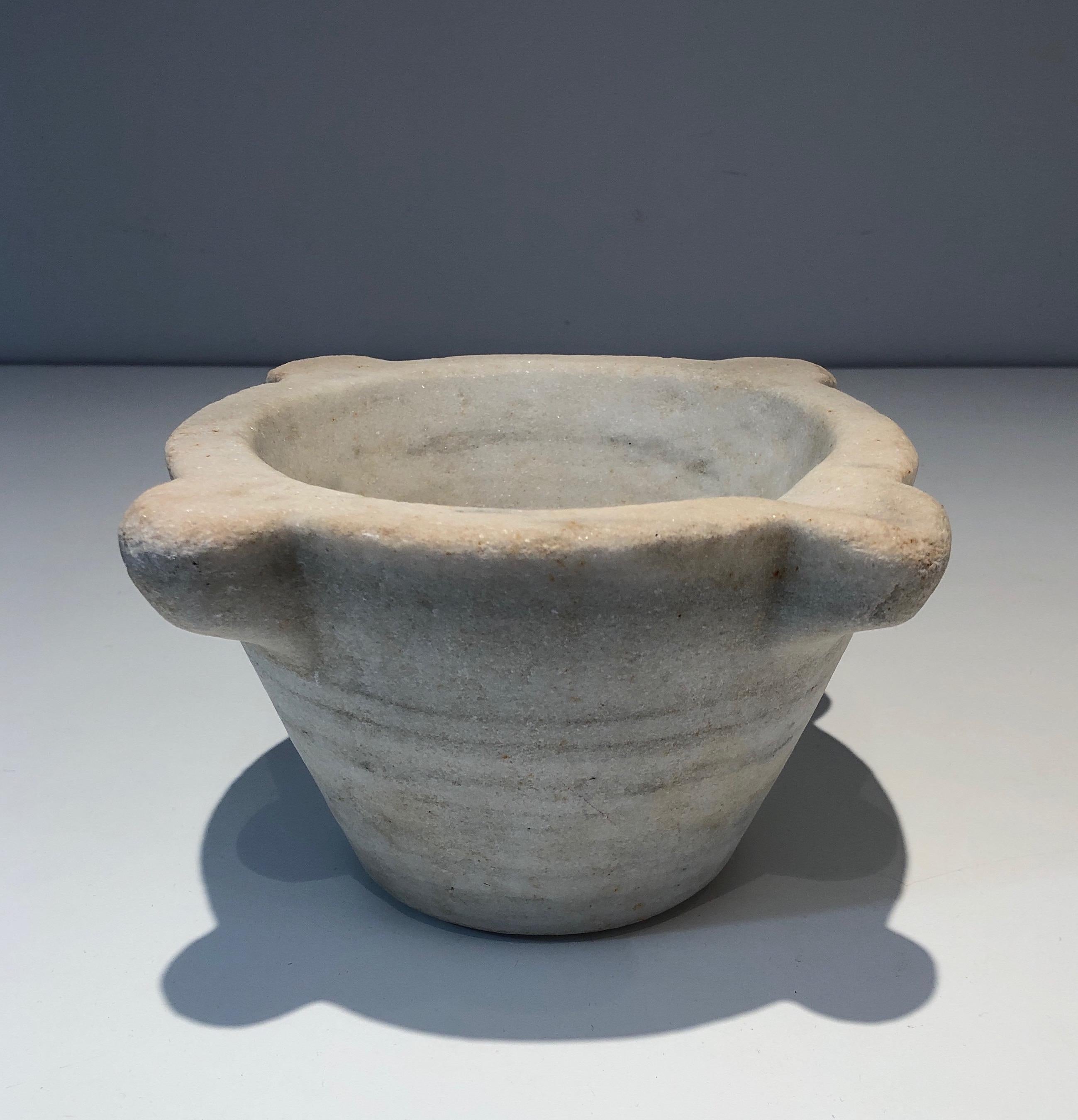 Marble Mortar from 18th Century For Sale 11