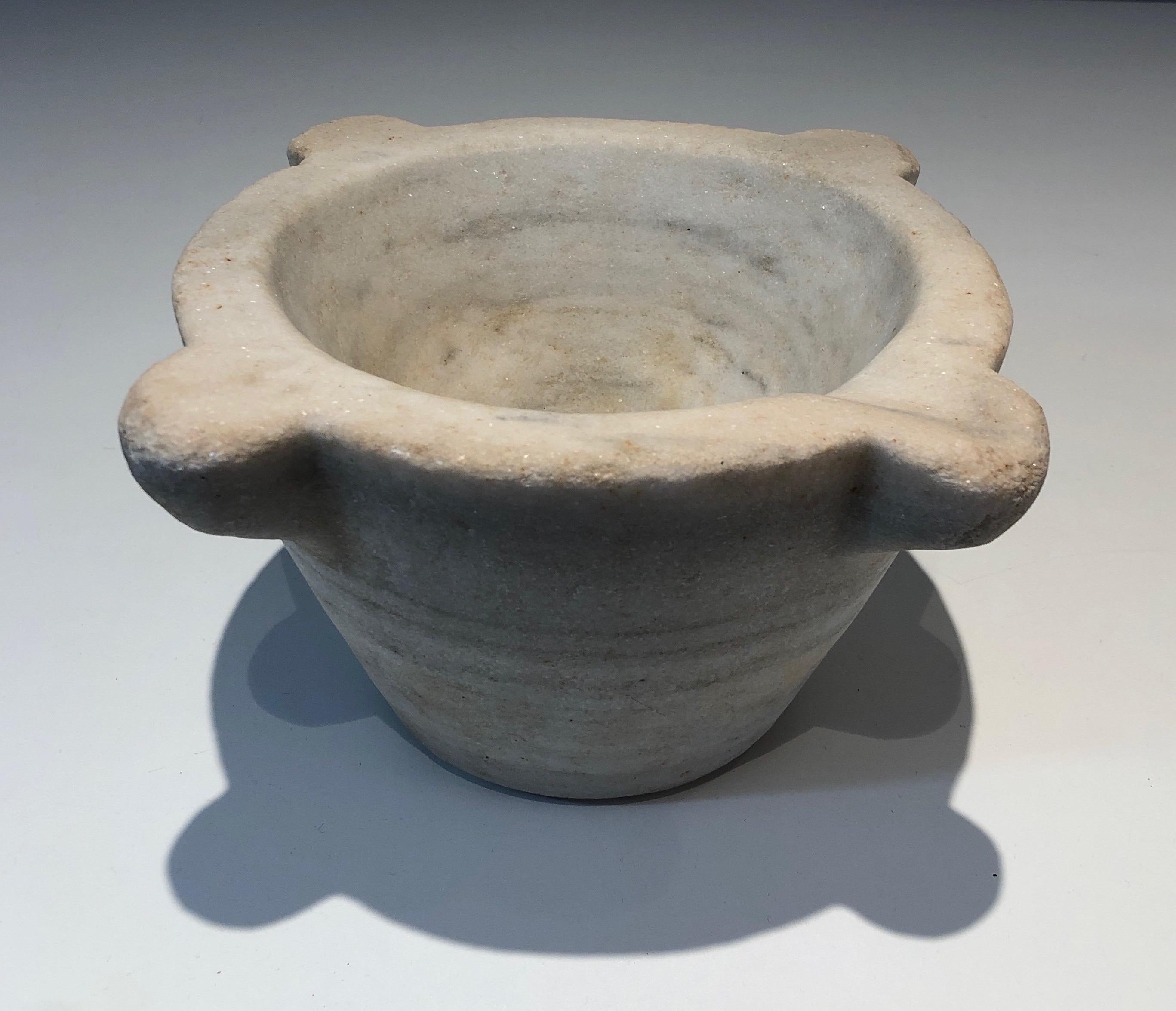 Marble Mortar from 18th Century For Sale 13
