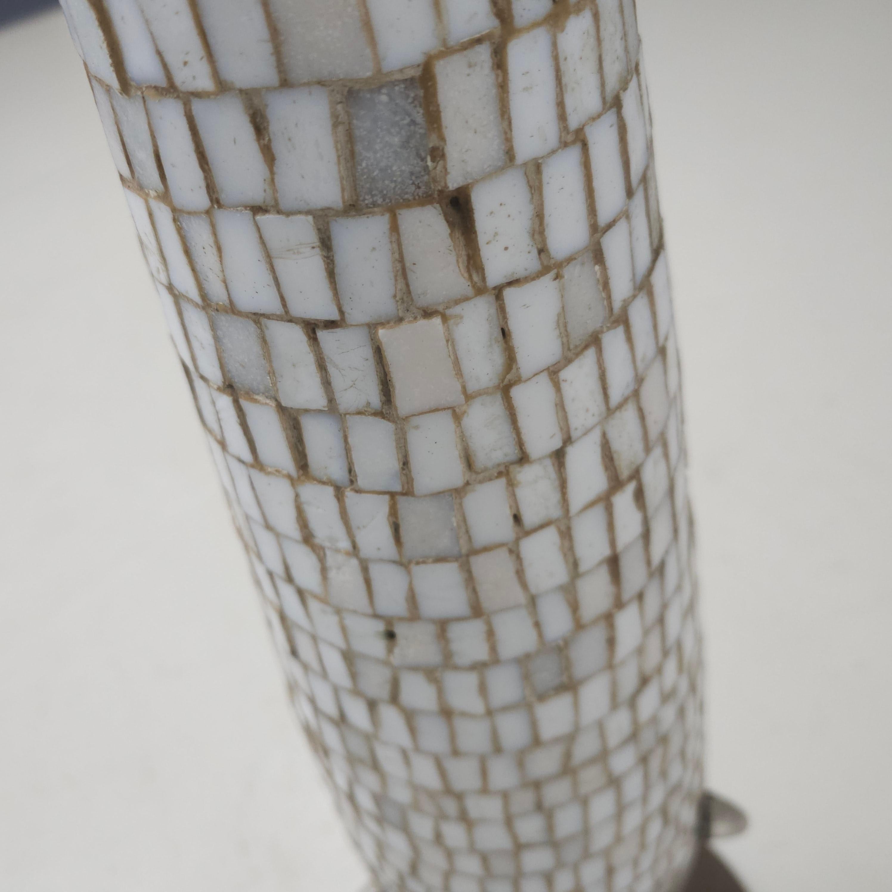 Marble mosaic bronze candelabra For Sale 3