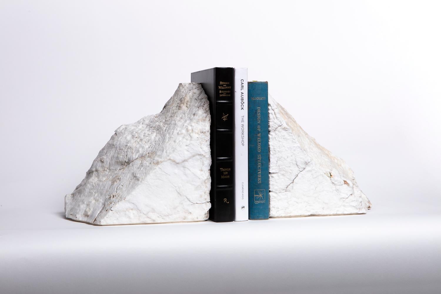 Contemporary Marble Mountain Bookends For Sale