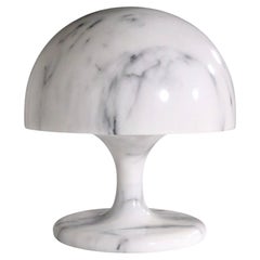 Marble Mushroom Form Table Lamp