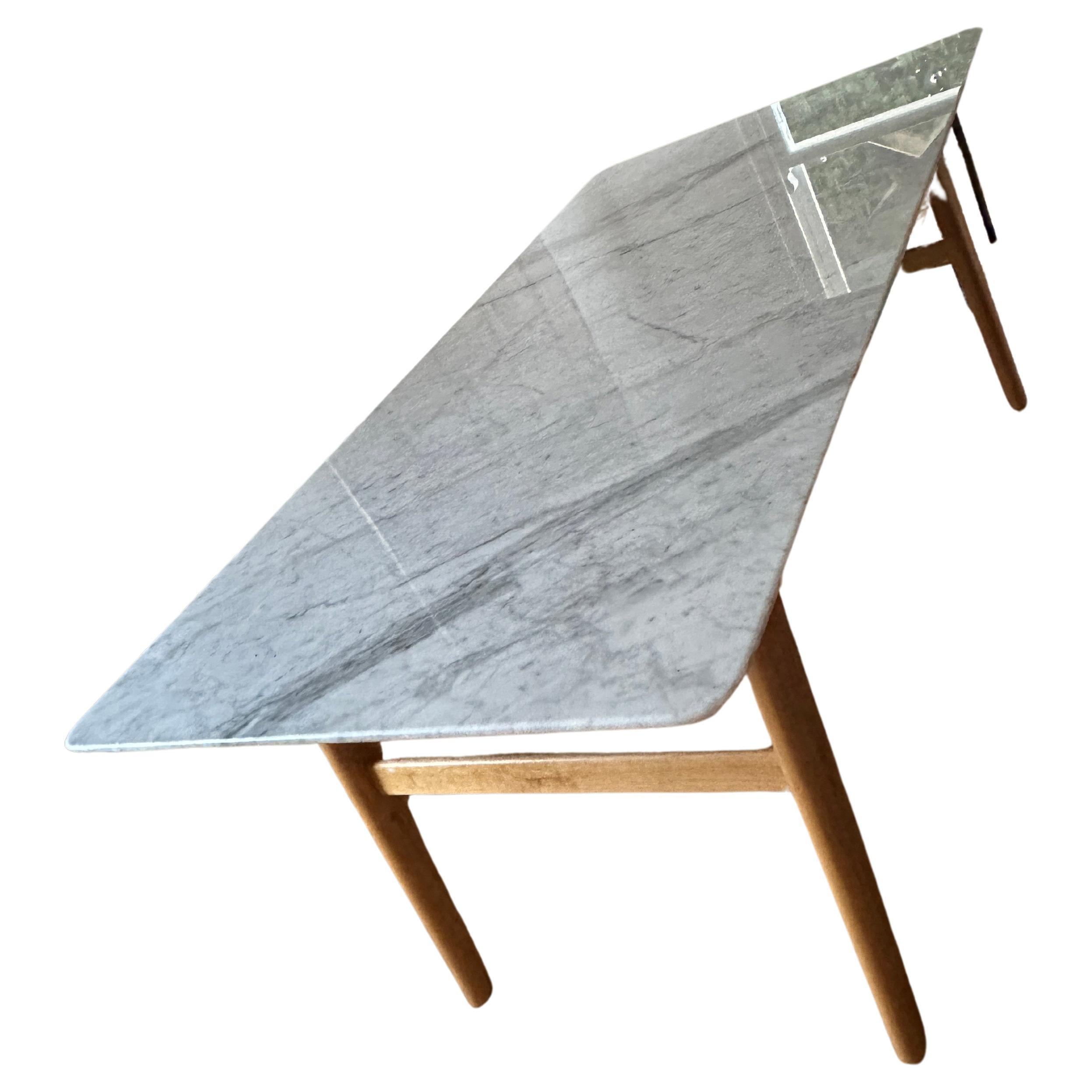 Marble Oak Table By Heals of London and Adam Daghorn Limited Edition For Sale