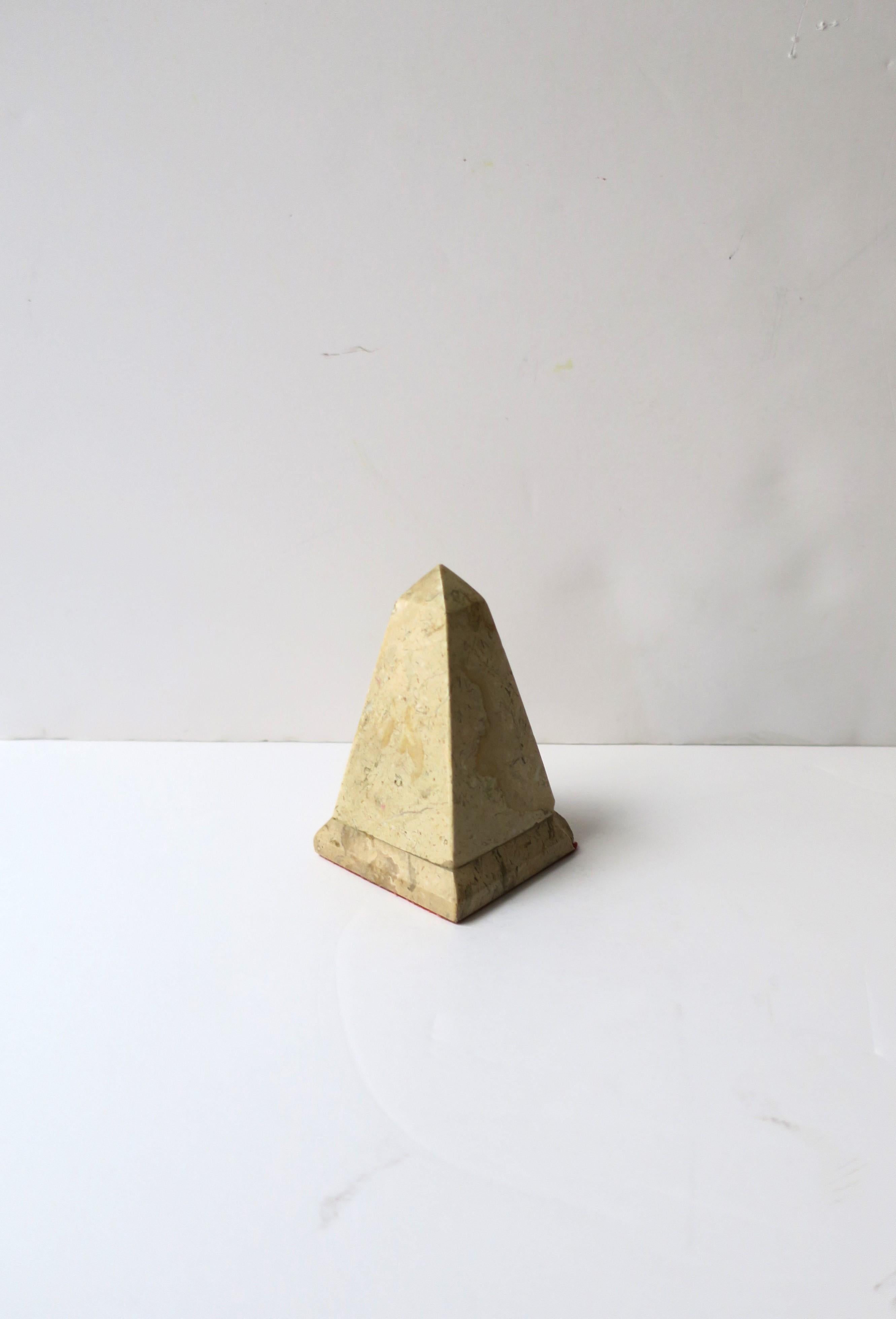 Late 20th Century Marble Obelisk, Small  For Sale