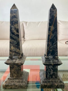 Marble Obelisks - a Pair