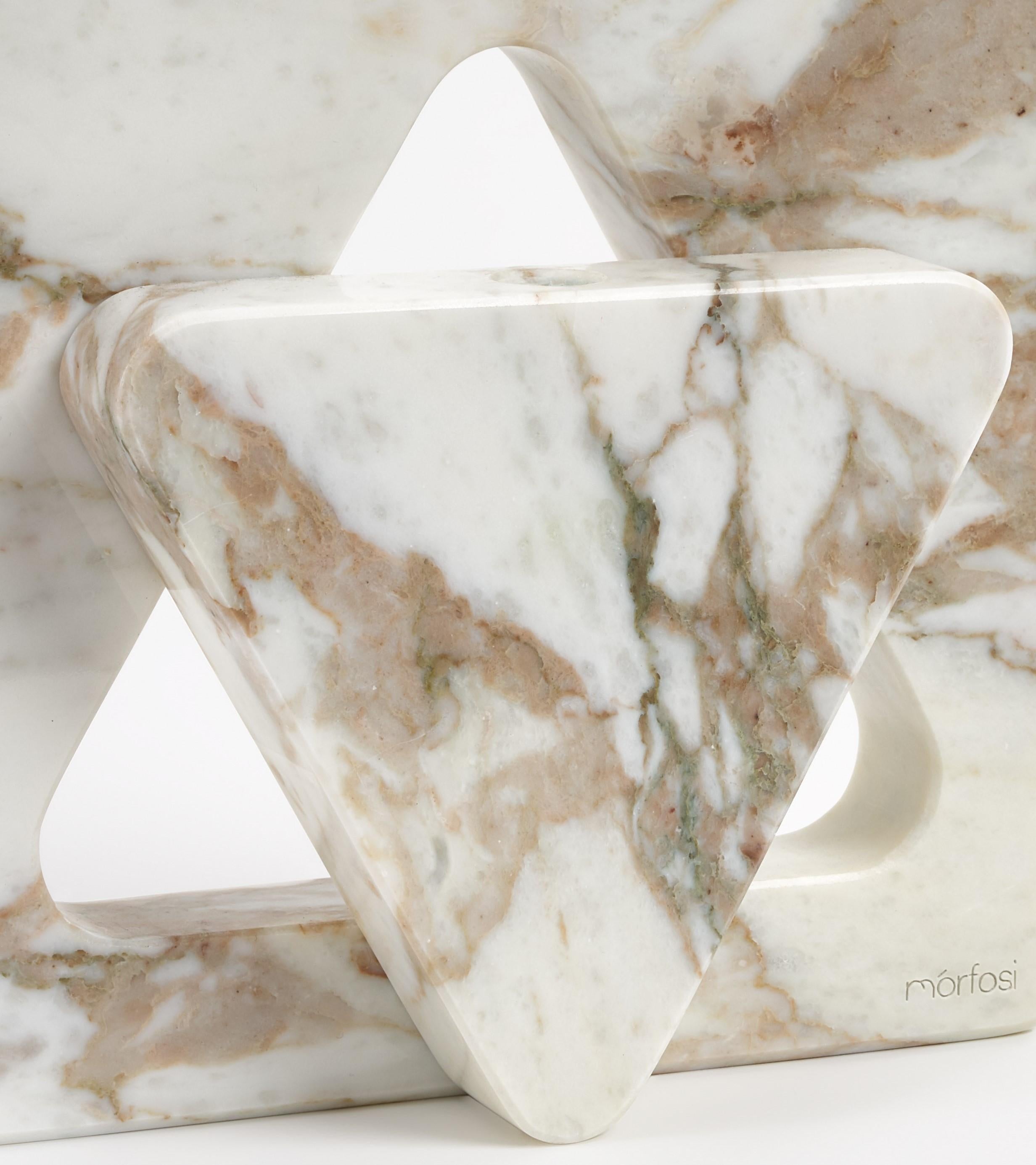Italian Marble One Cut Vase, Moreno Ratti For Sale