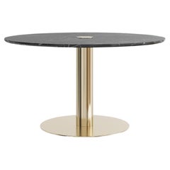 Marble Outdoor Lounge Table with Metallic Structure