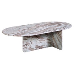 Marble Oval Coffee Table