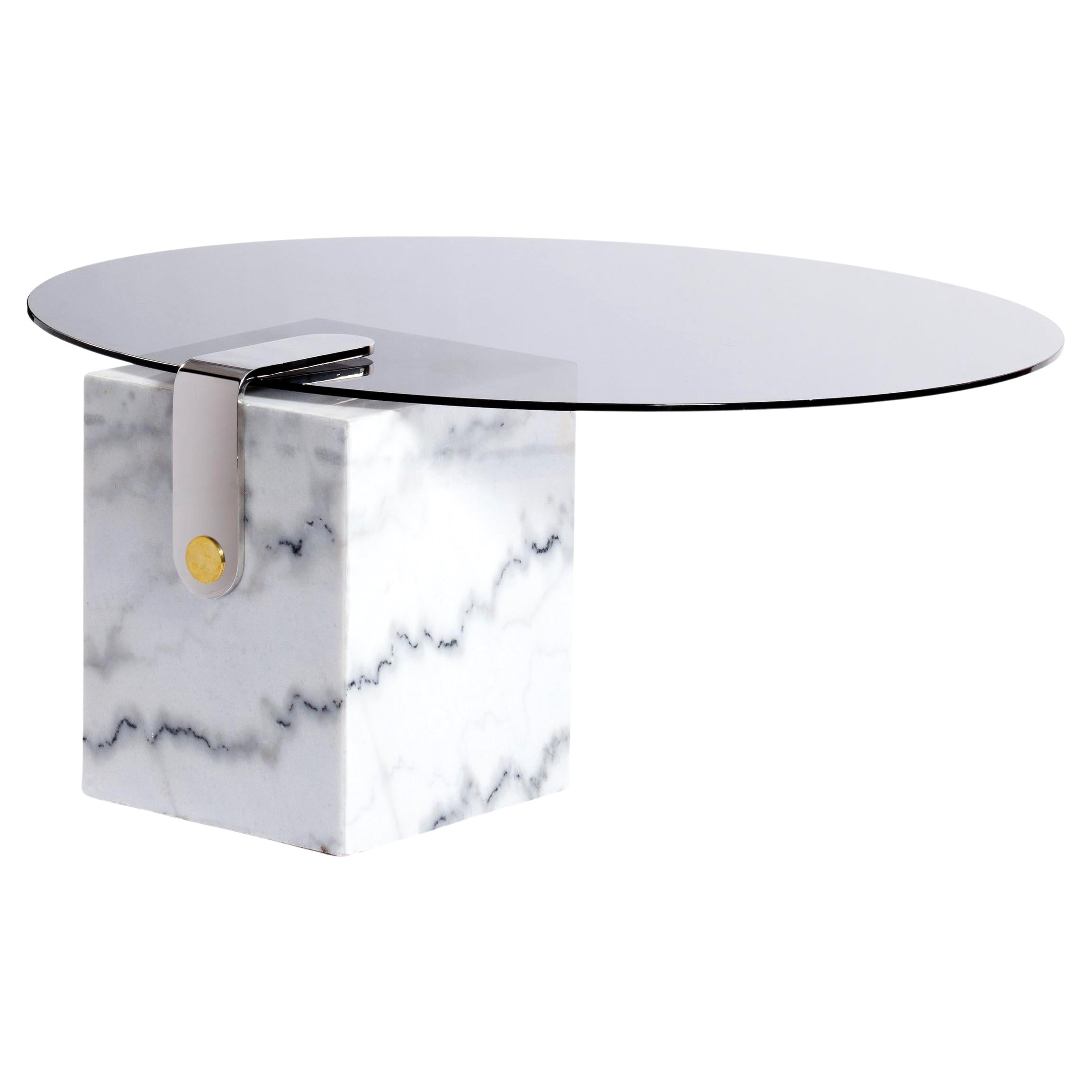 Marble Patch Round Coffee Table by Egg Designs For Sale