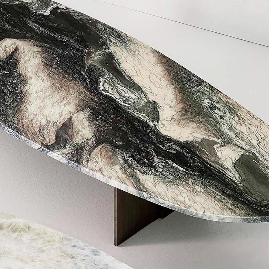 Effet bronze Marble Pebble Large Coffee Table en vente