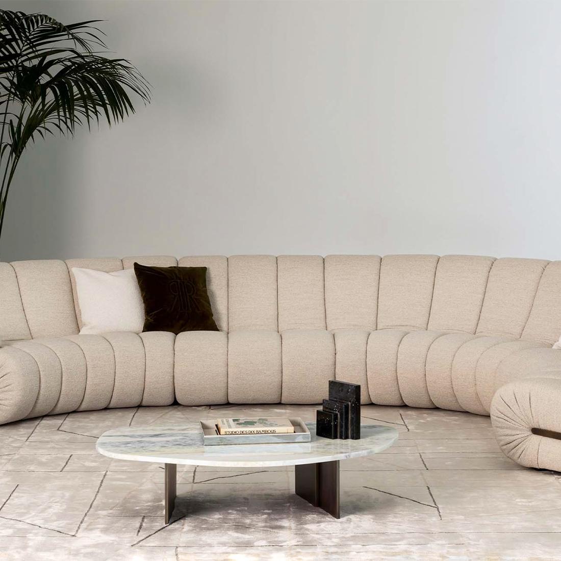 XXIe siècle et contemporain Table basse moyenne Marble Pebble en vente