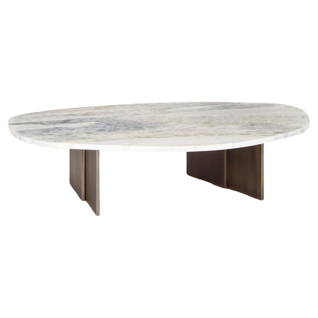 Table basse moyenne Marble Pebble en vente