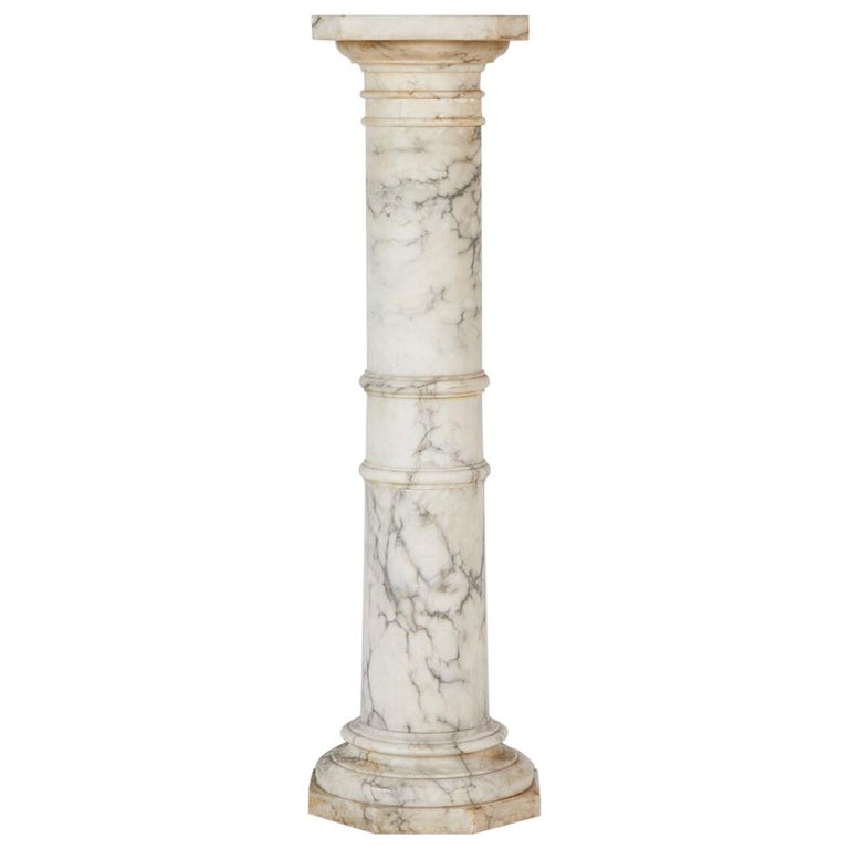 Marble Pedestal at 1stdibs