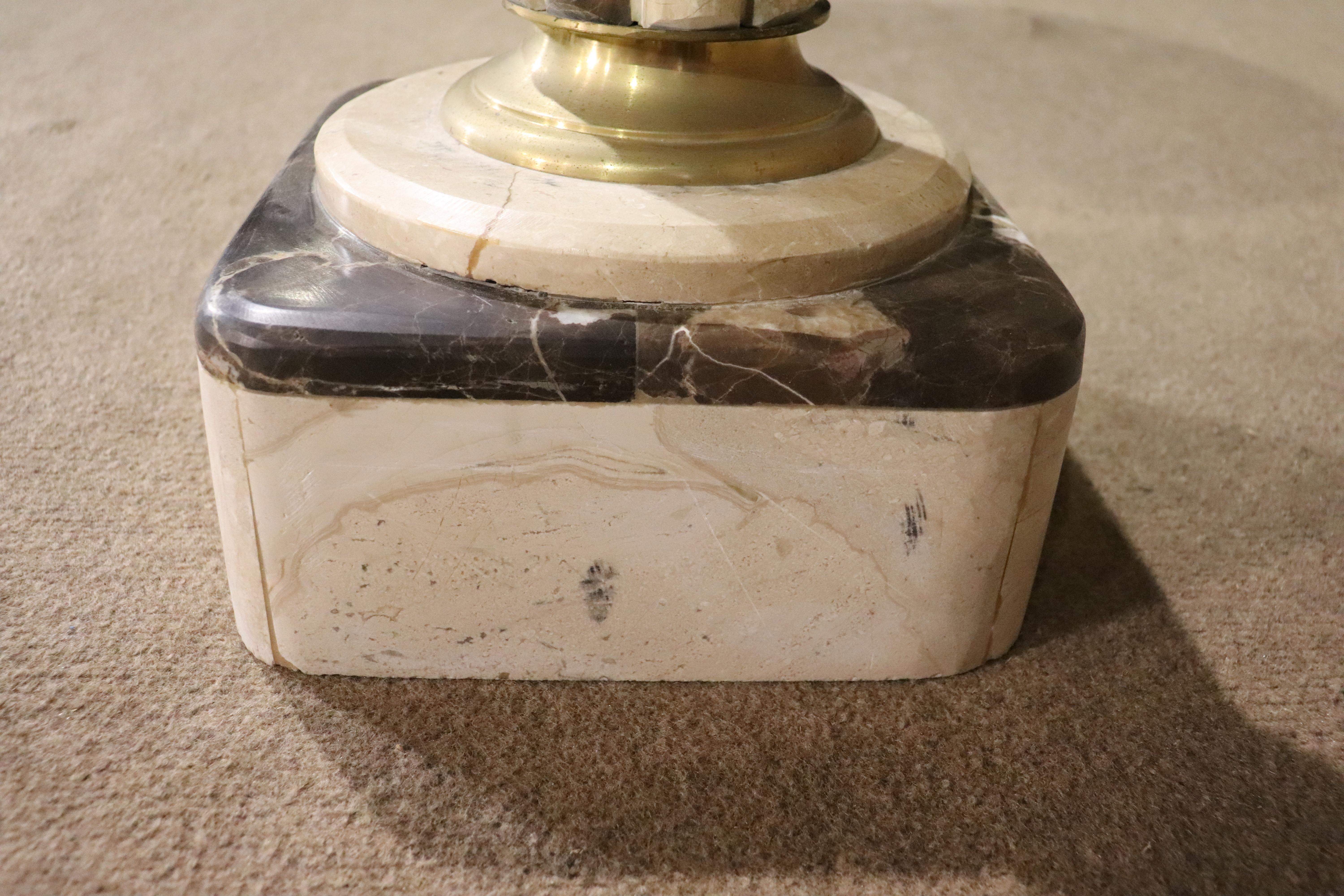 Marble Pedestal Table For Sale 1