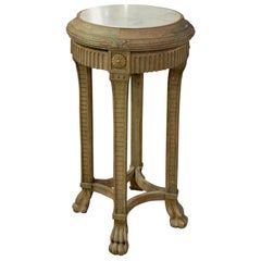 Marble Pedestal with Painted Base Louis XVI Style