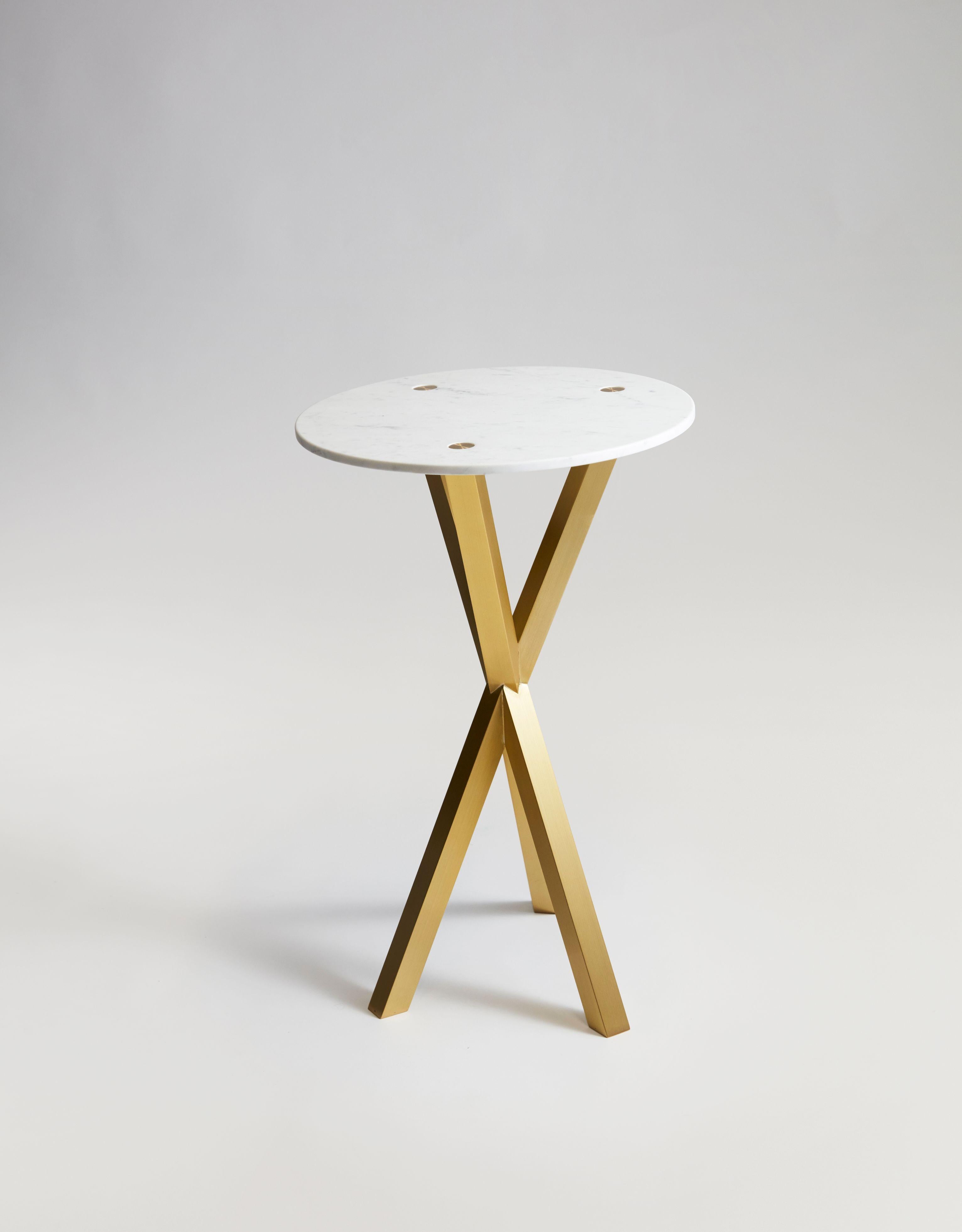 French Marble Phasme Side Table by Mydriaz For Sale