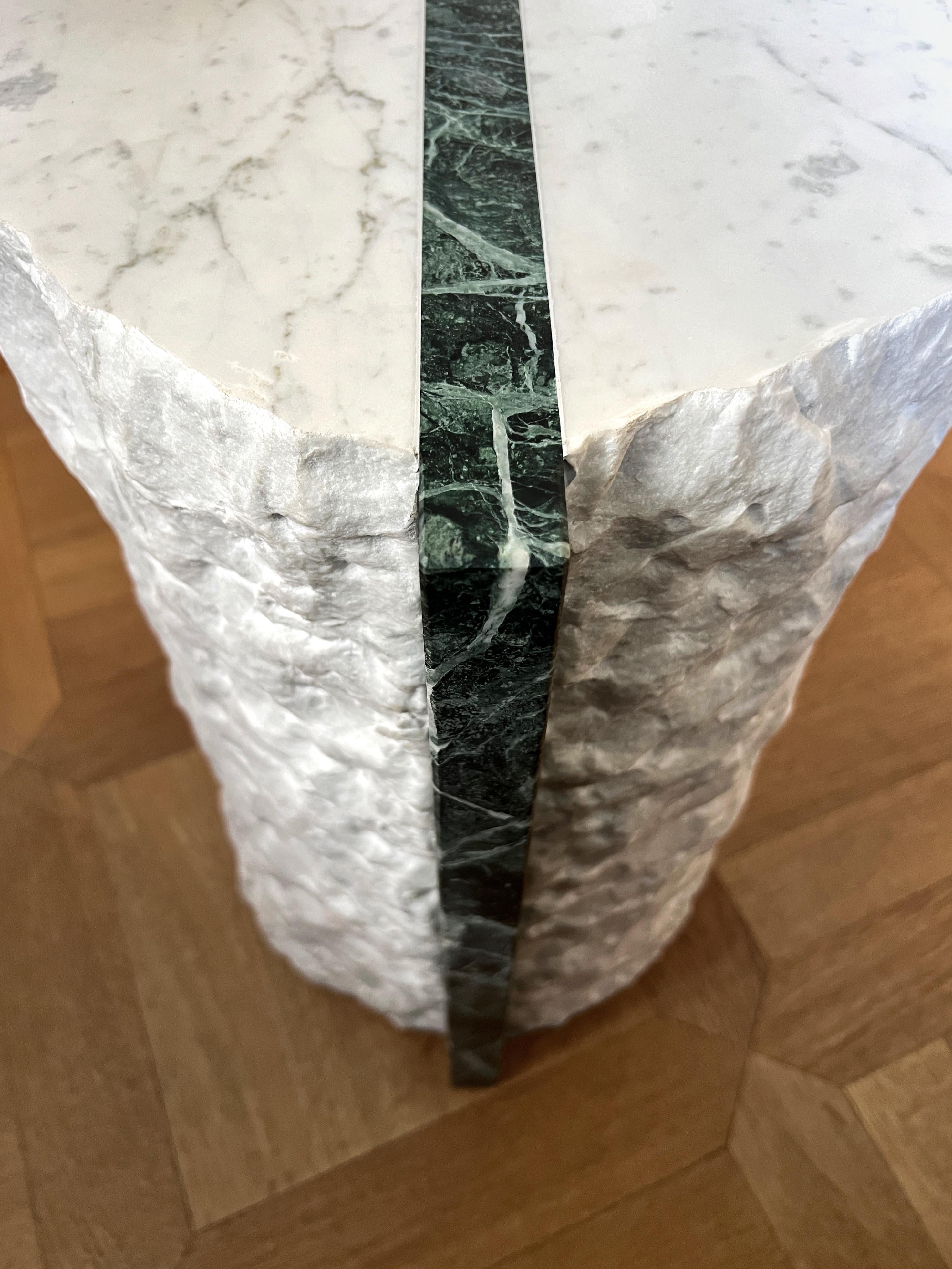 Marble PHI Side Table by Lisa Franzen In New Condition For Sale In Geneve, CH
