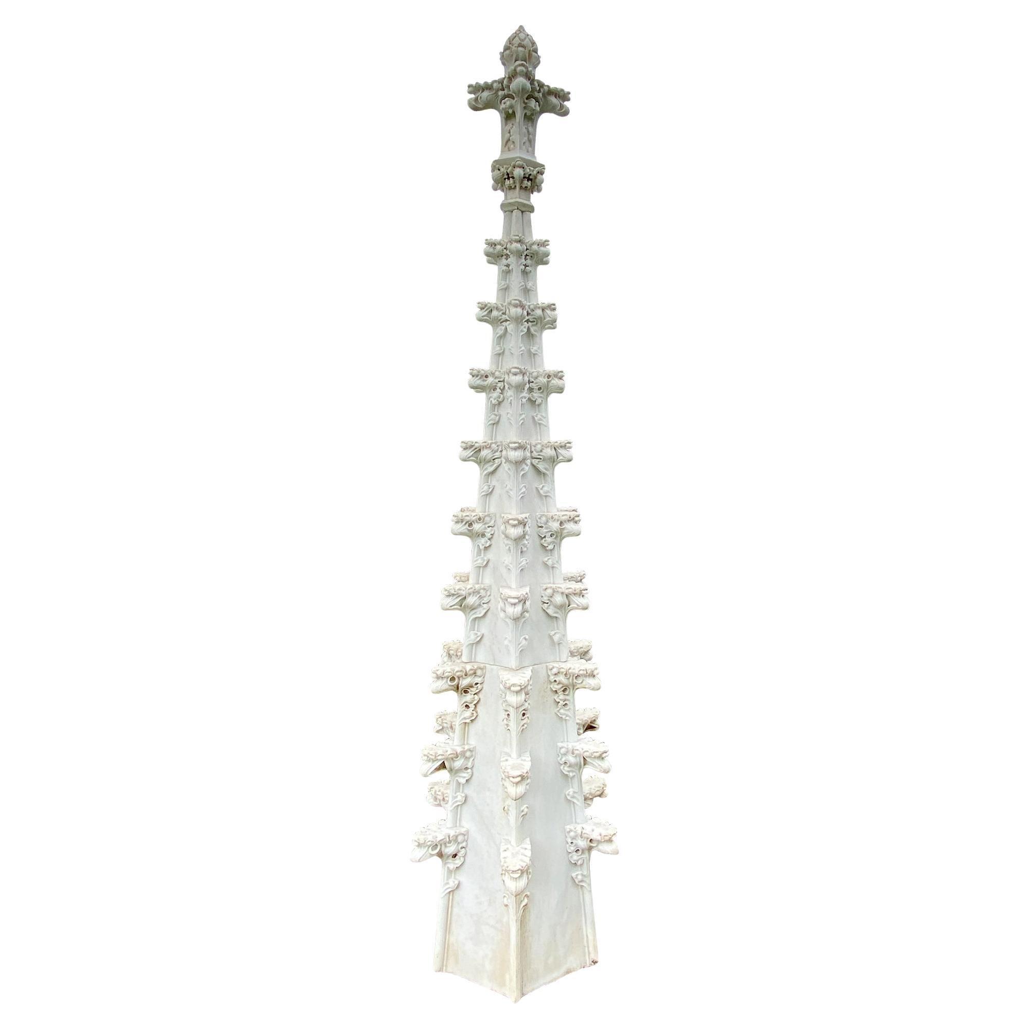 Marble Pinnacle/Spire, Architectural Feature from an Irish Cathedral