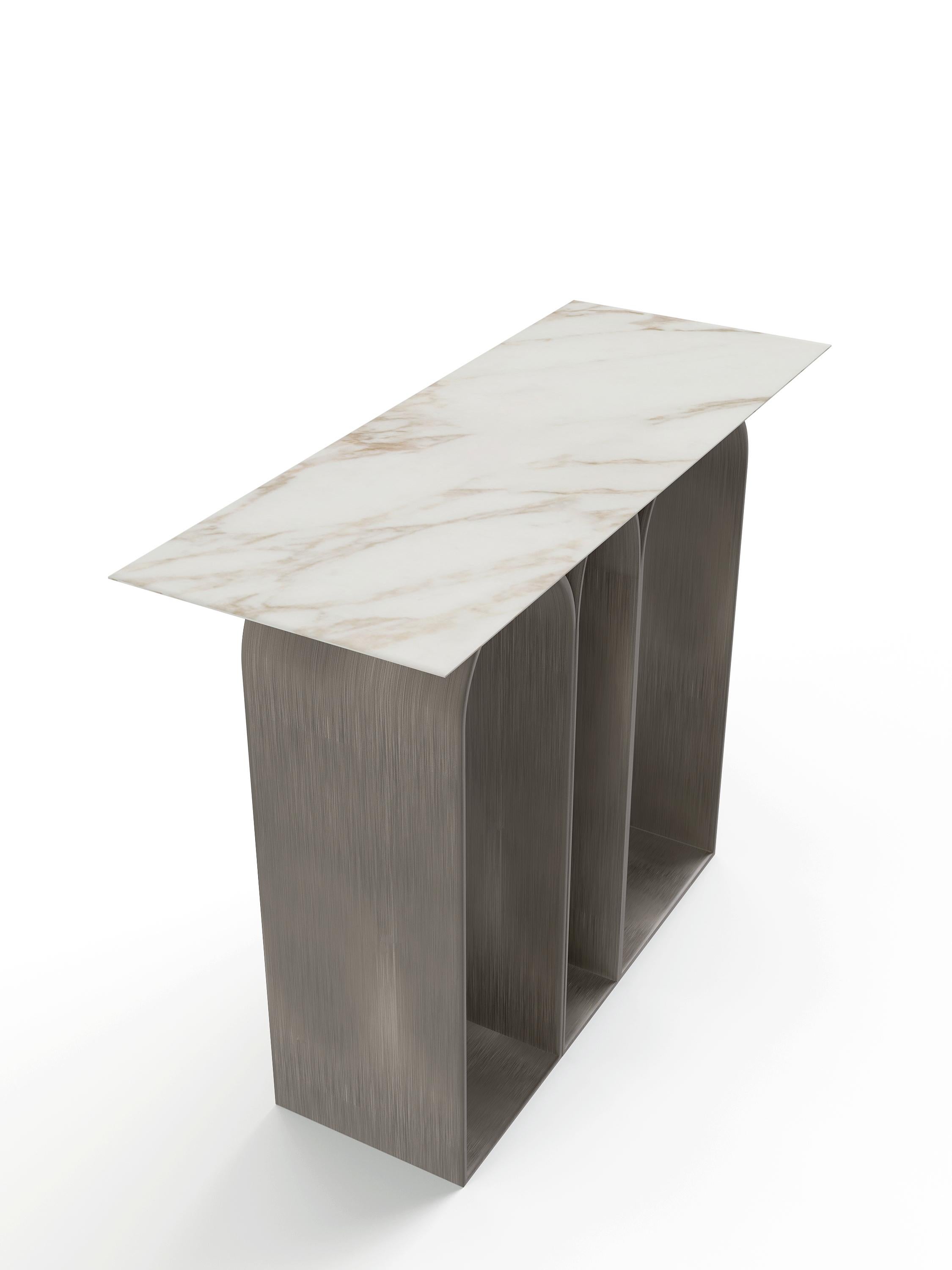 Moderne Console « Planalto » en marbre, Giorgio Bonaguro en vente