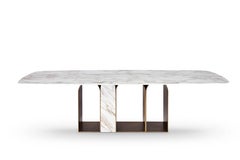 Table à manger « Planalto » en marbre, Giorgio Bonaguro