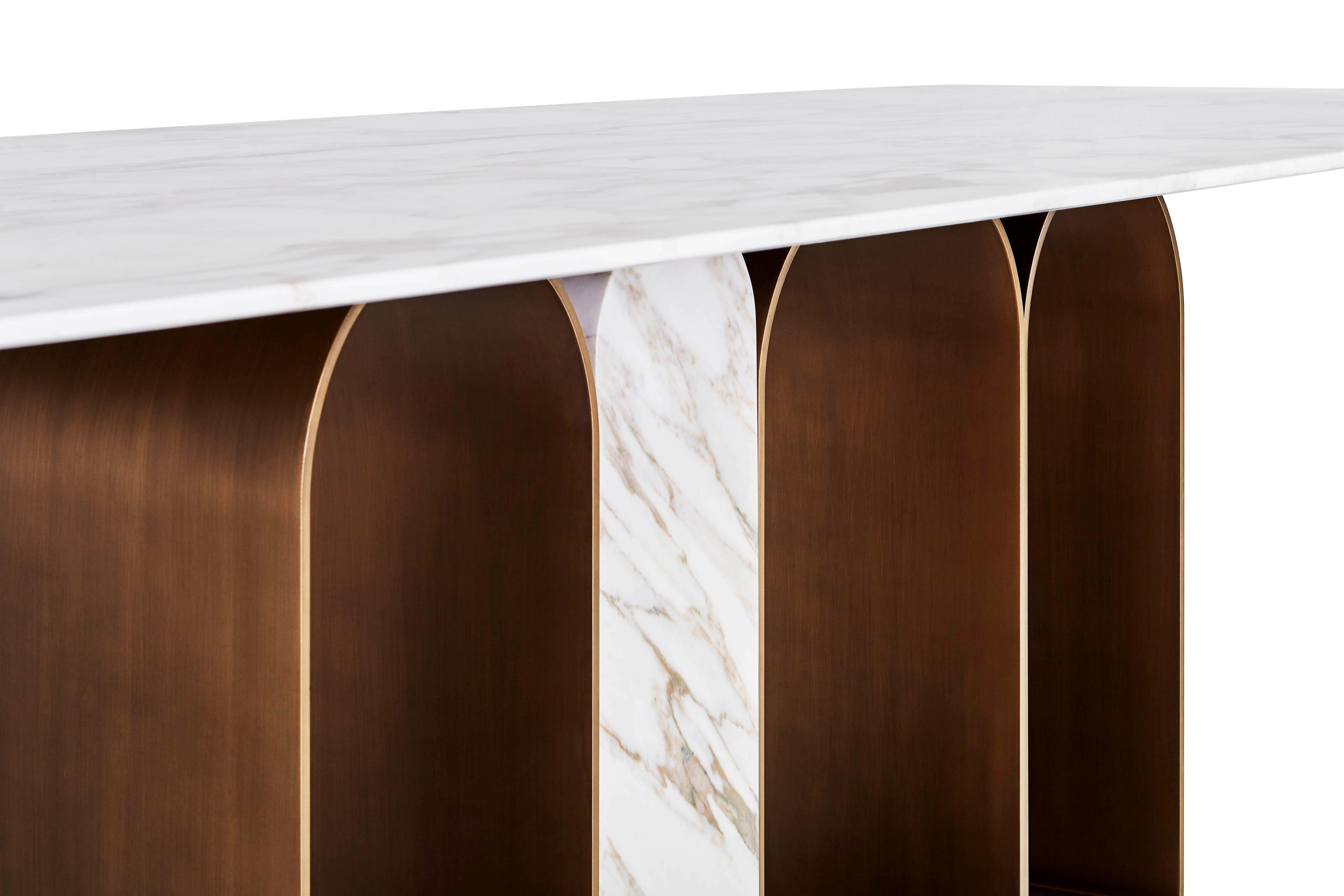 Table à manger « Planalto » en marbre, Giorgio Bonaguro Neuf - En vente à Geneve, CH