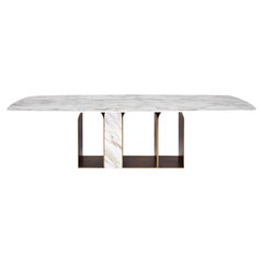 Marble "Planalto" Dining Table, Giorgio Bonaguro