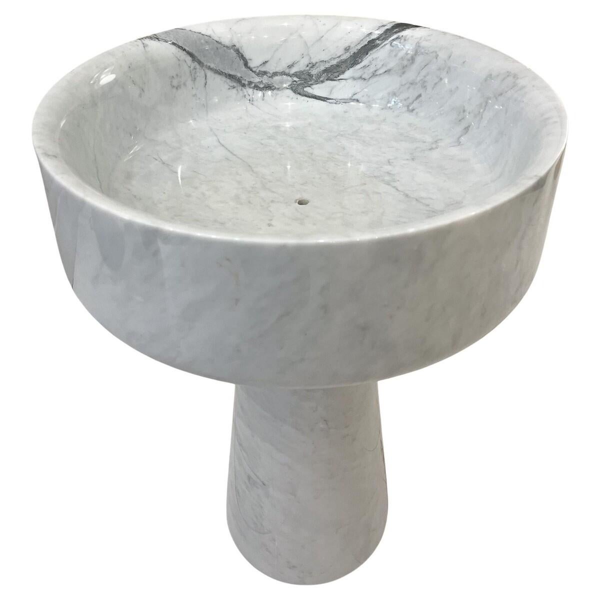 Mid-Century Modern Marble Planter by Angelo Mangiarotti, Italy, 1970s For Sale
