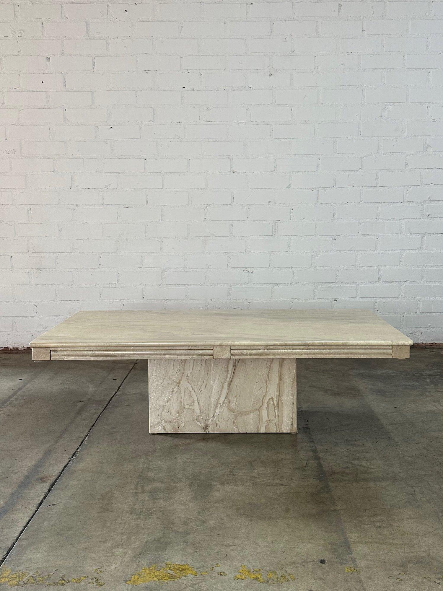 Unknown Marble plinth base coffee table