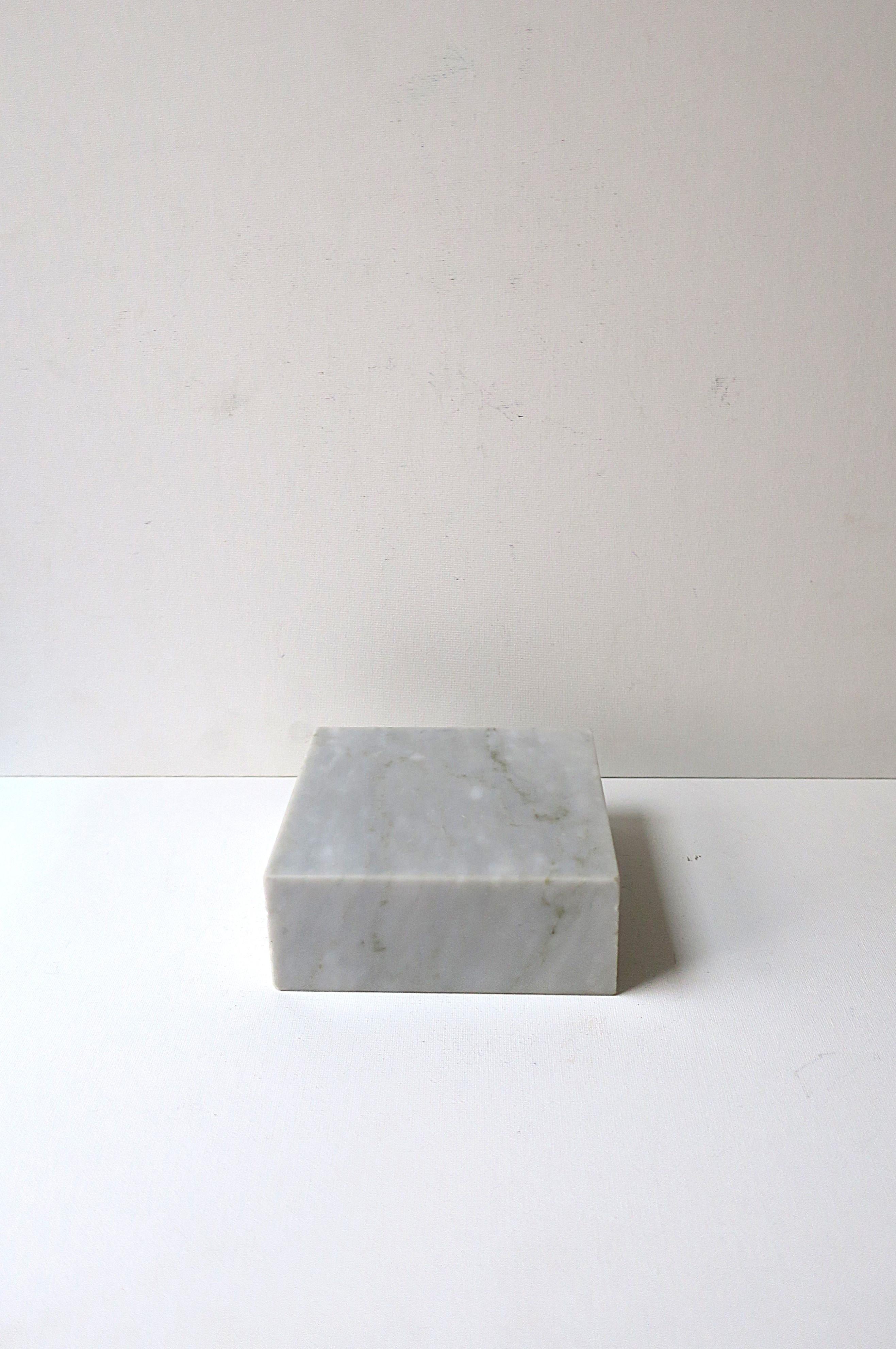 Modern Marble Plinth or Bookend For Sale