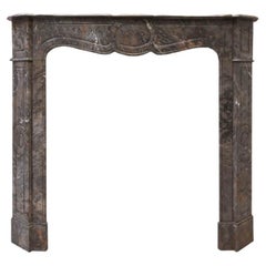 Marble Pompadour Fireplace Mantel 19th Century